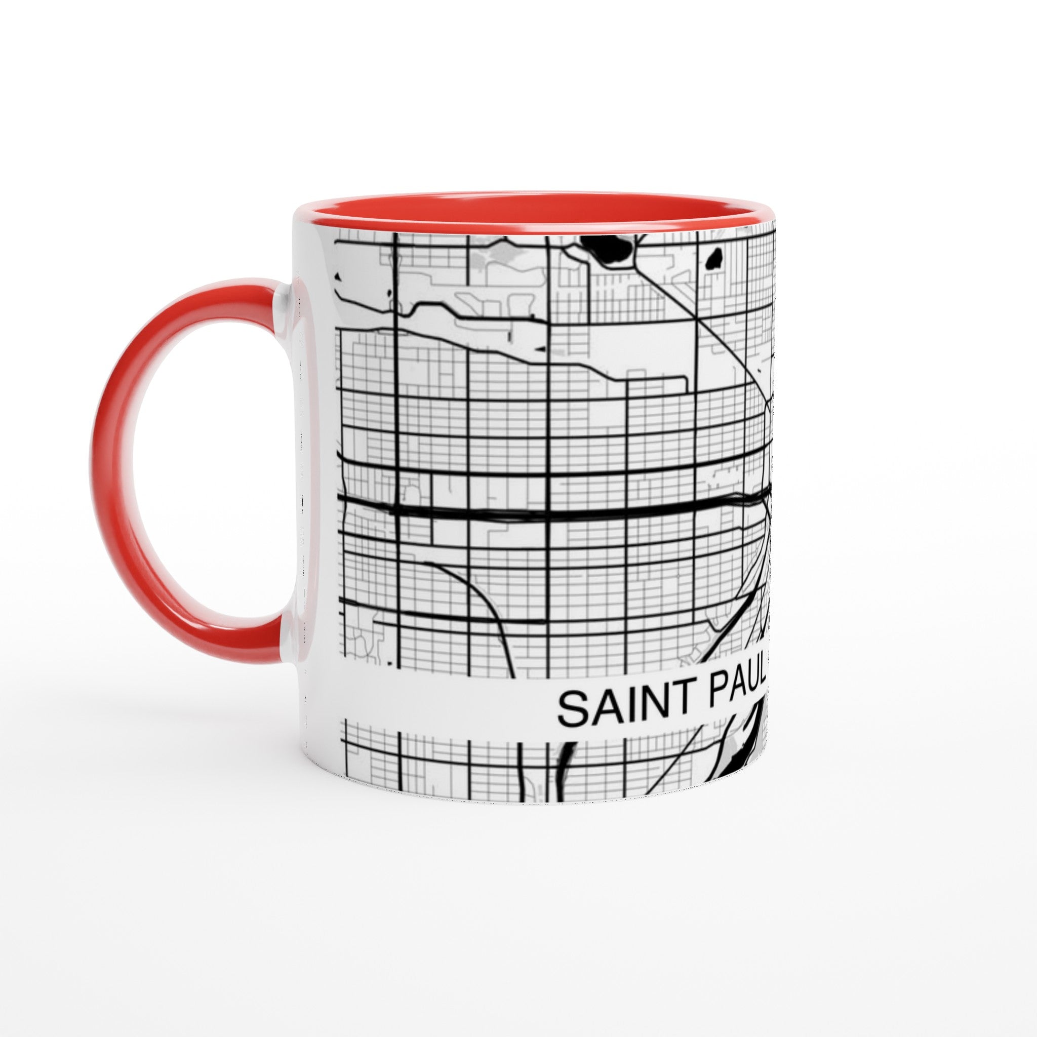 Saint Paul Modern City Map Mug (11oz) - Ink And Atlas