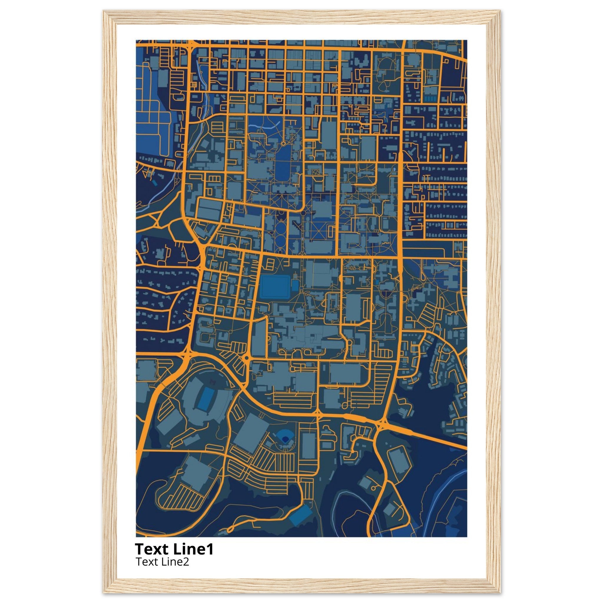 university of missouri columbia campus map poster