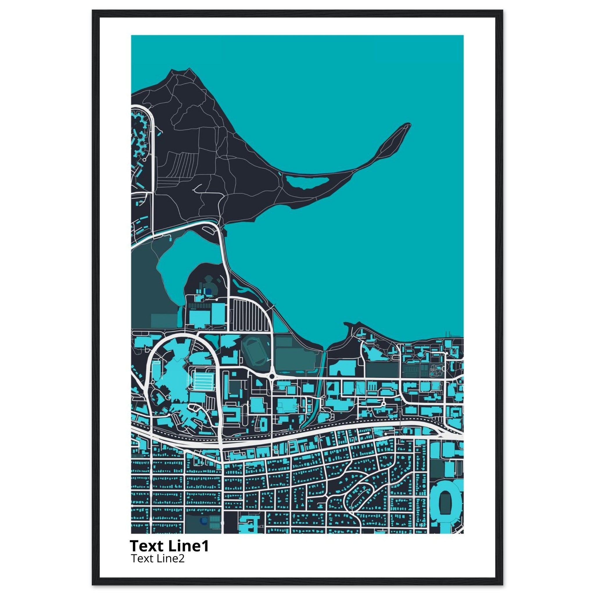 University of Wisconsin (Madison) Campus Map Poster | Graduation Gift - Ink And Atlas