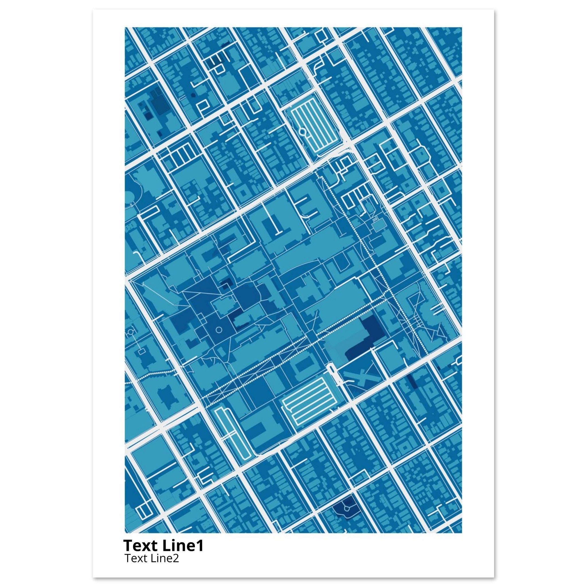 san jose state university campus map poster