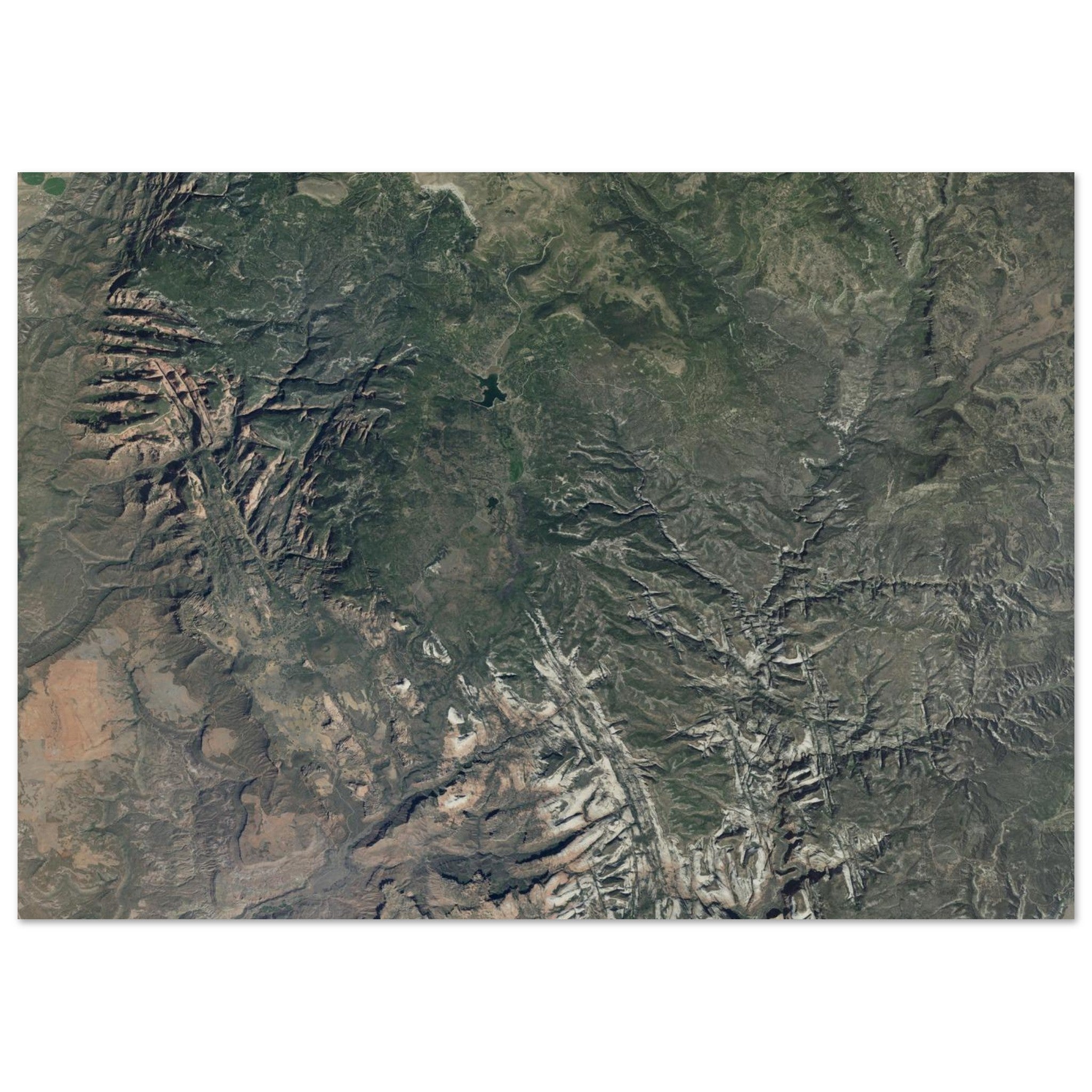 Zion National Park Natural Earth Print - Ink And Atlas