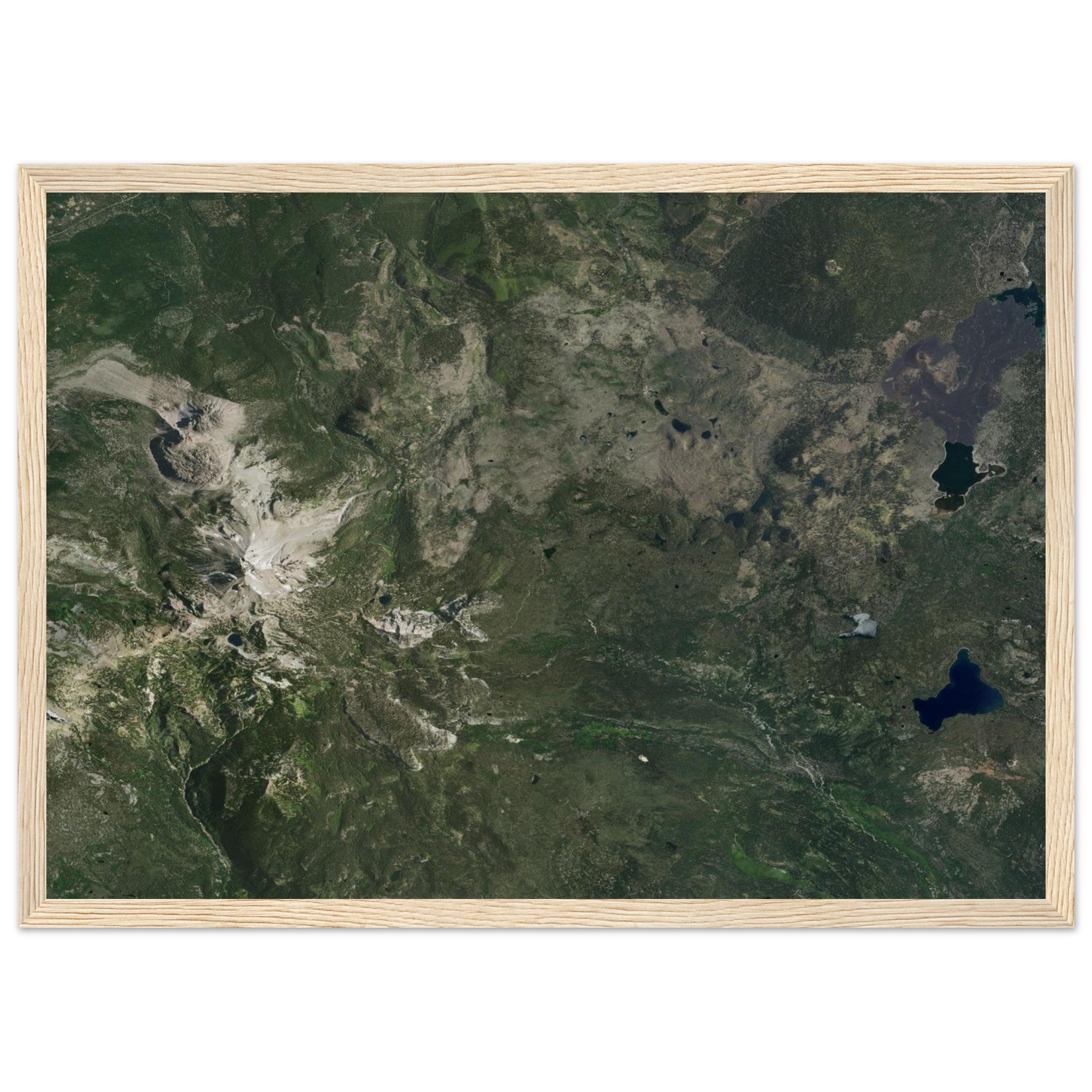 Lassen Volcanic National Park Natural Earth Print - Ink And Atlas