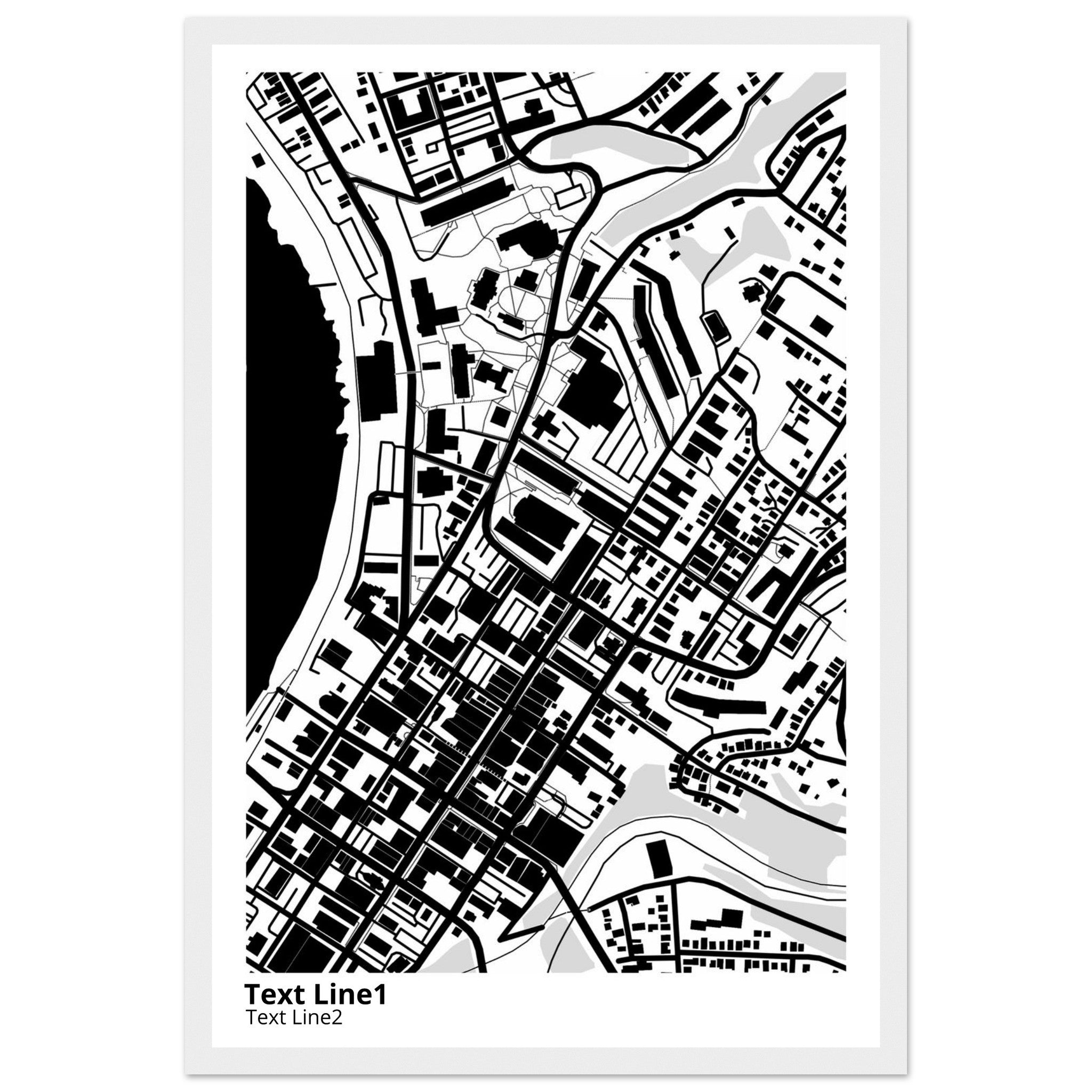 West Virginia University Campus Map Poster | Graduation Gift - Ink And Atlas