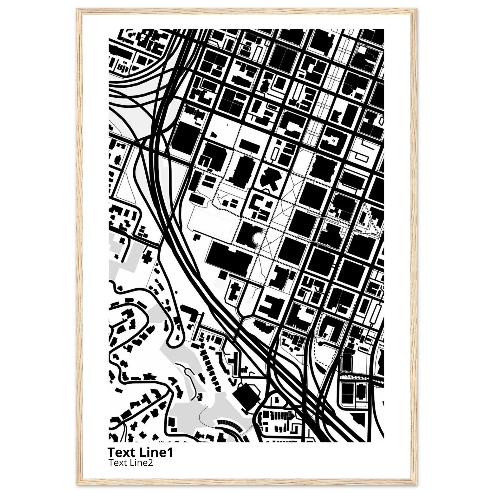 Portland State University Campus Map Poster | Graduation Gift - Ink And Atlas