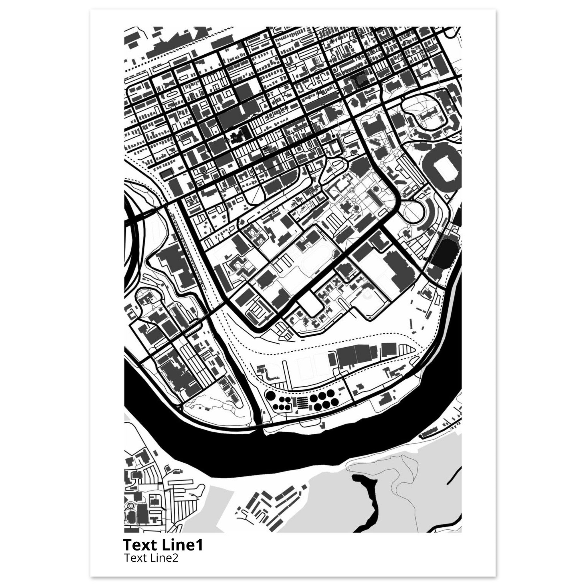 University of Tennessee (Knoxville) Campus Map Poster | Alumni Gift - Ink And Atlas