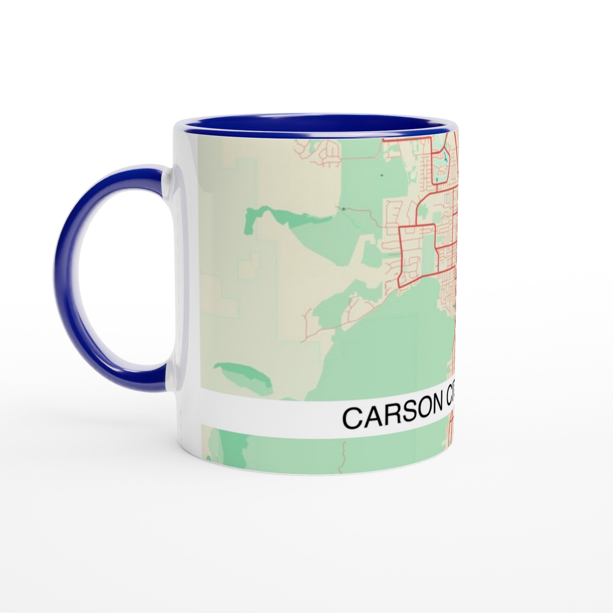 carson city modern city map mug 11oz