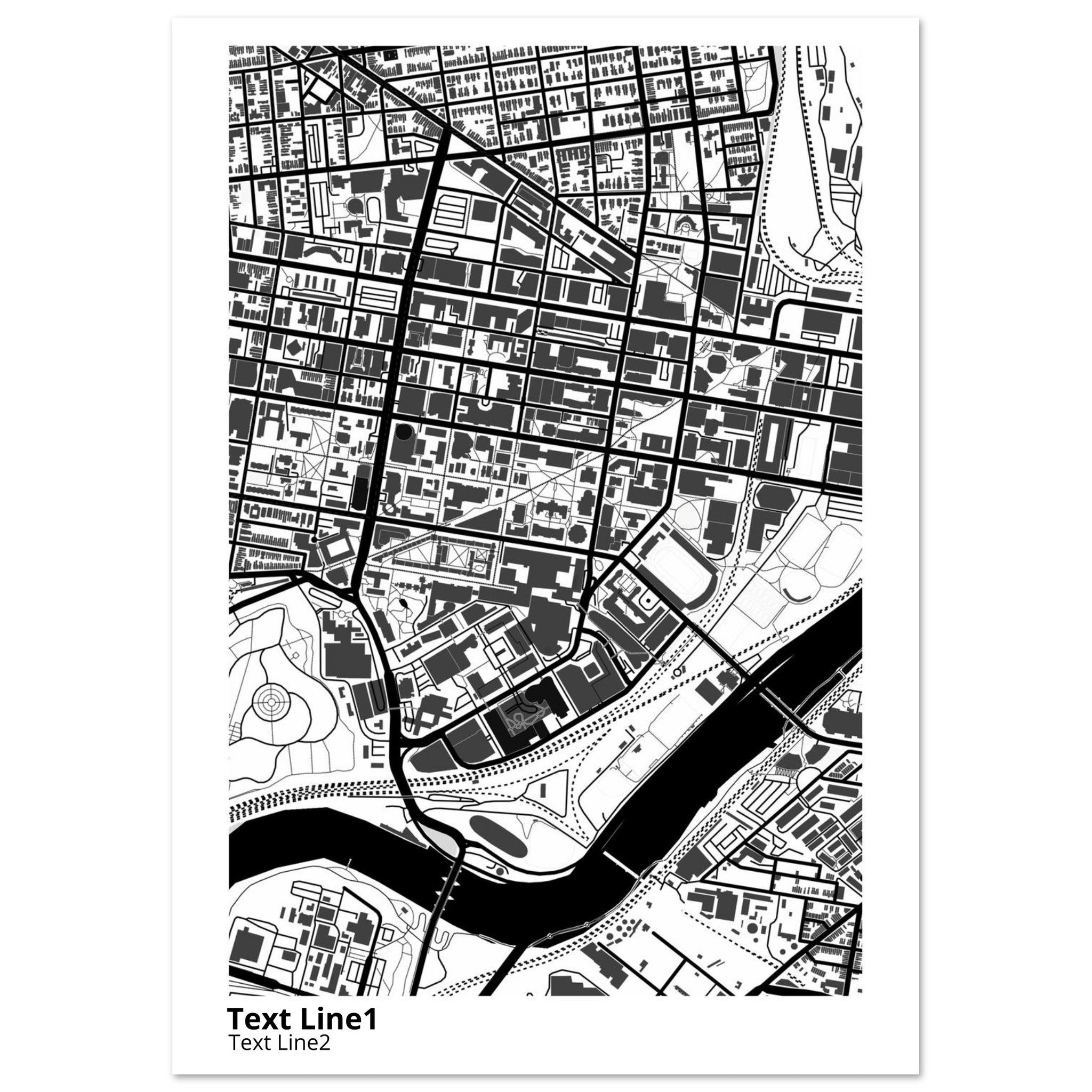 University of Pennsylvania Campus Map Poster | Graduation Gift - Ink And Atlas