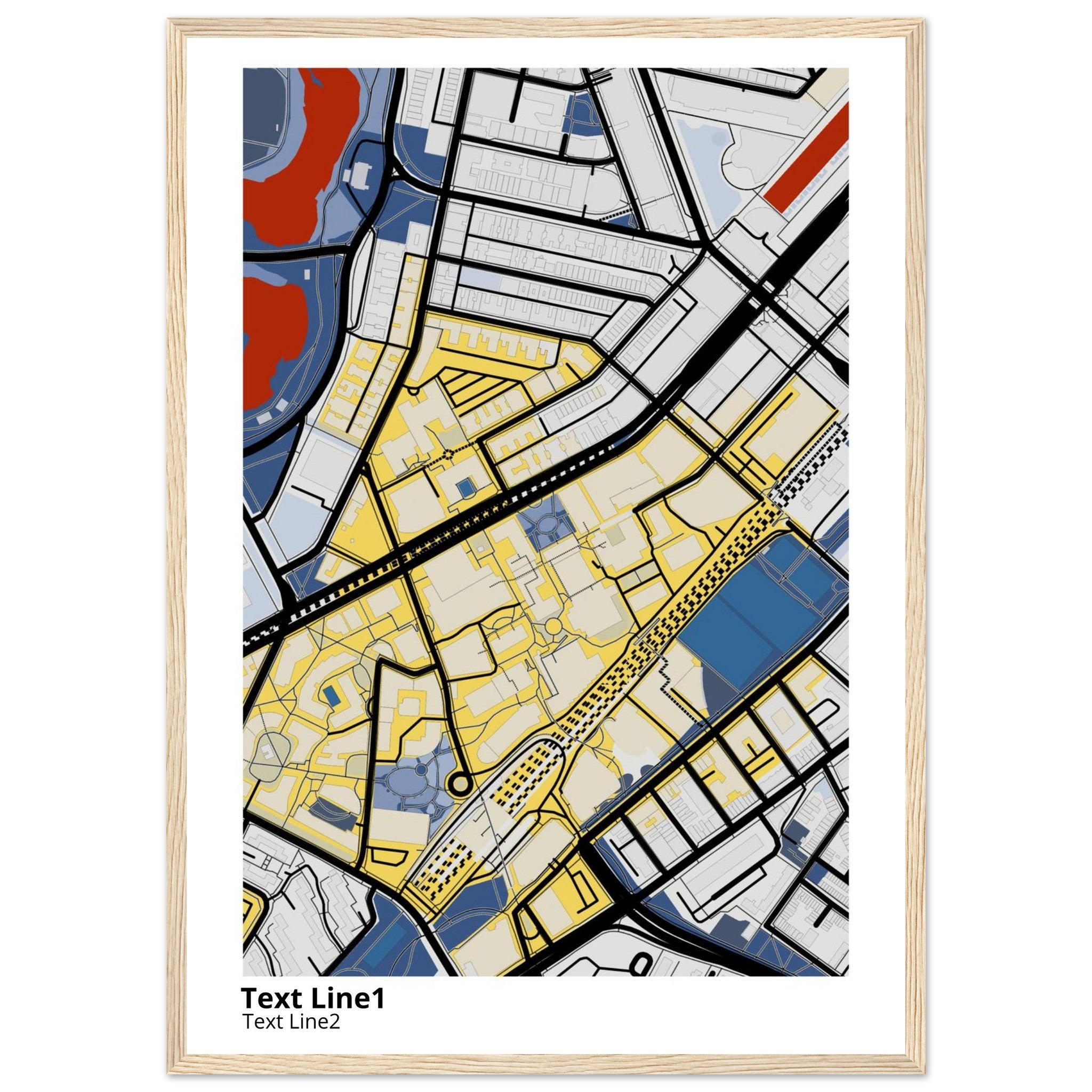 northeastern university campus map poster