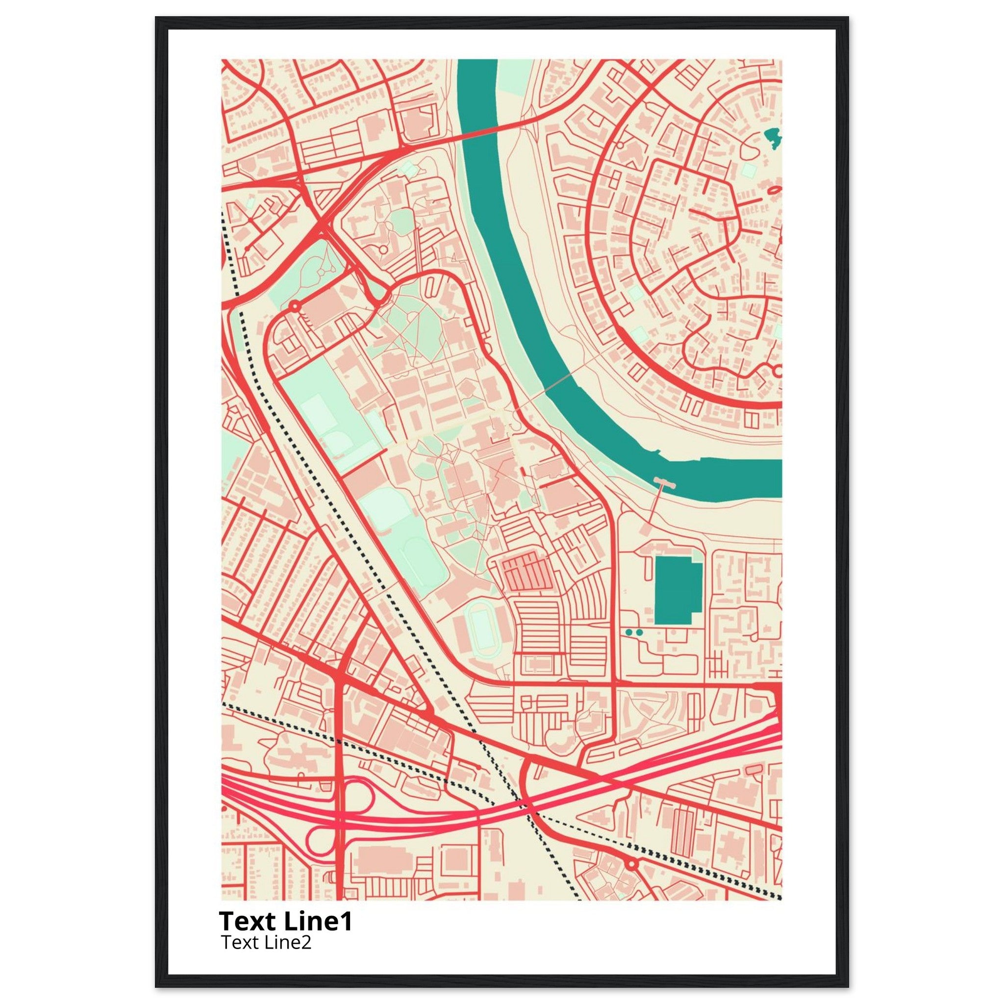 california state university sacramento campus map poster