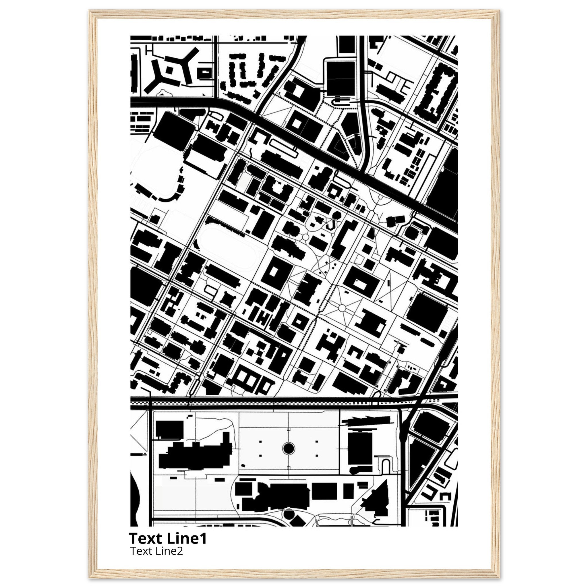 university of southern california campus map poster