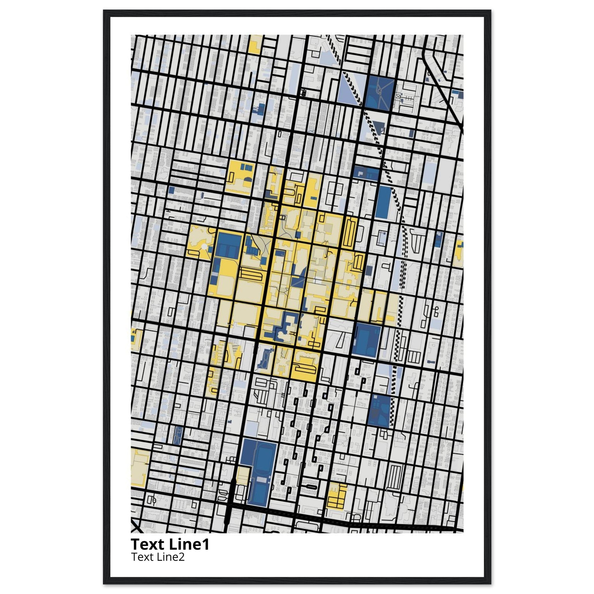 Temple University Pennsylvania Campus Map Poster | Graduation Gift - Ink And Atlas