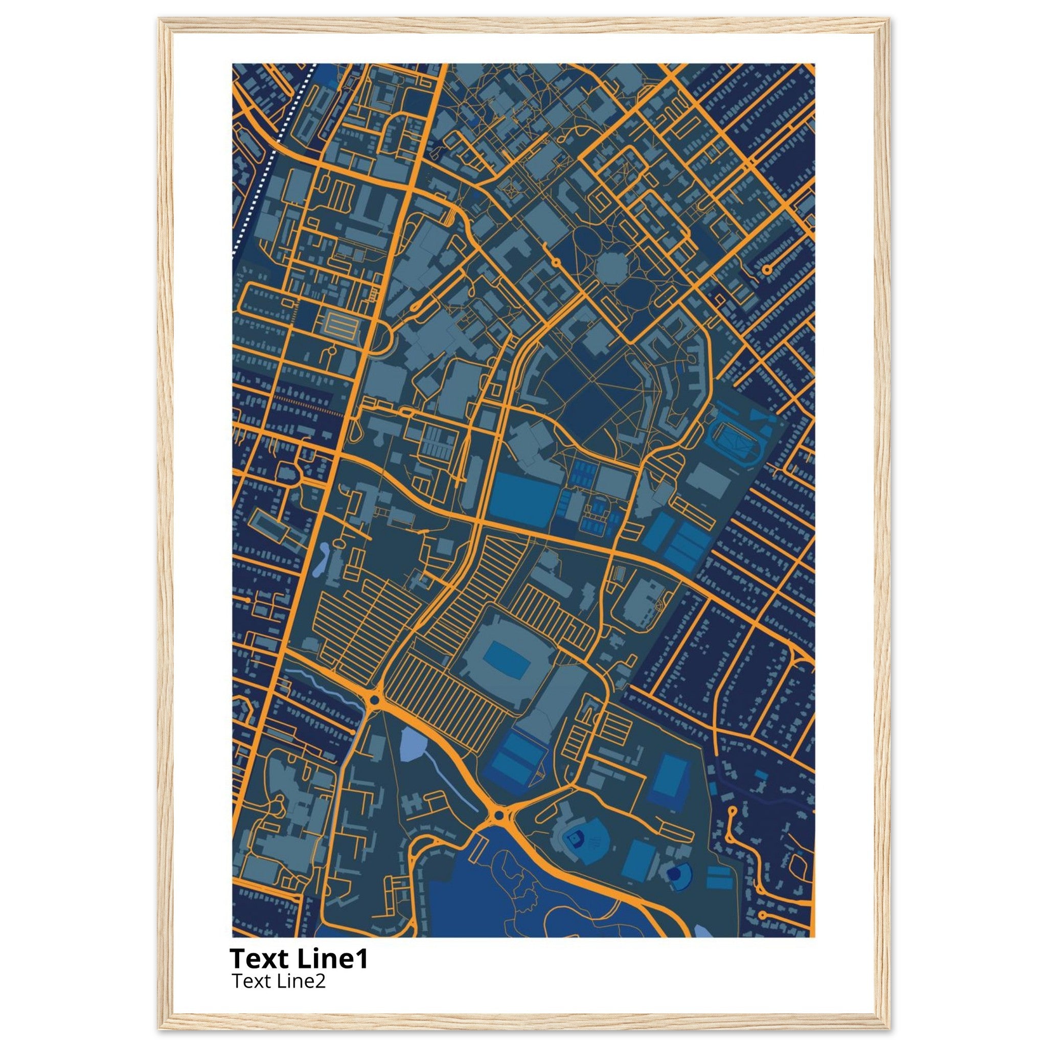 university of kentucky campus map poster