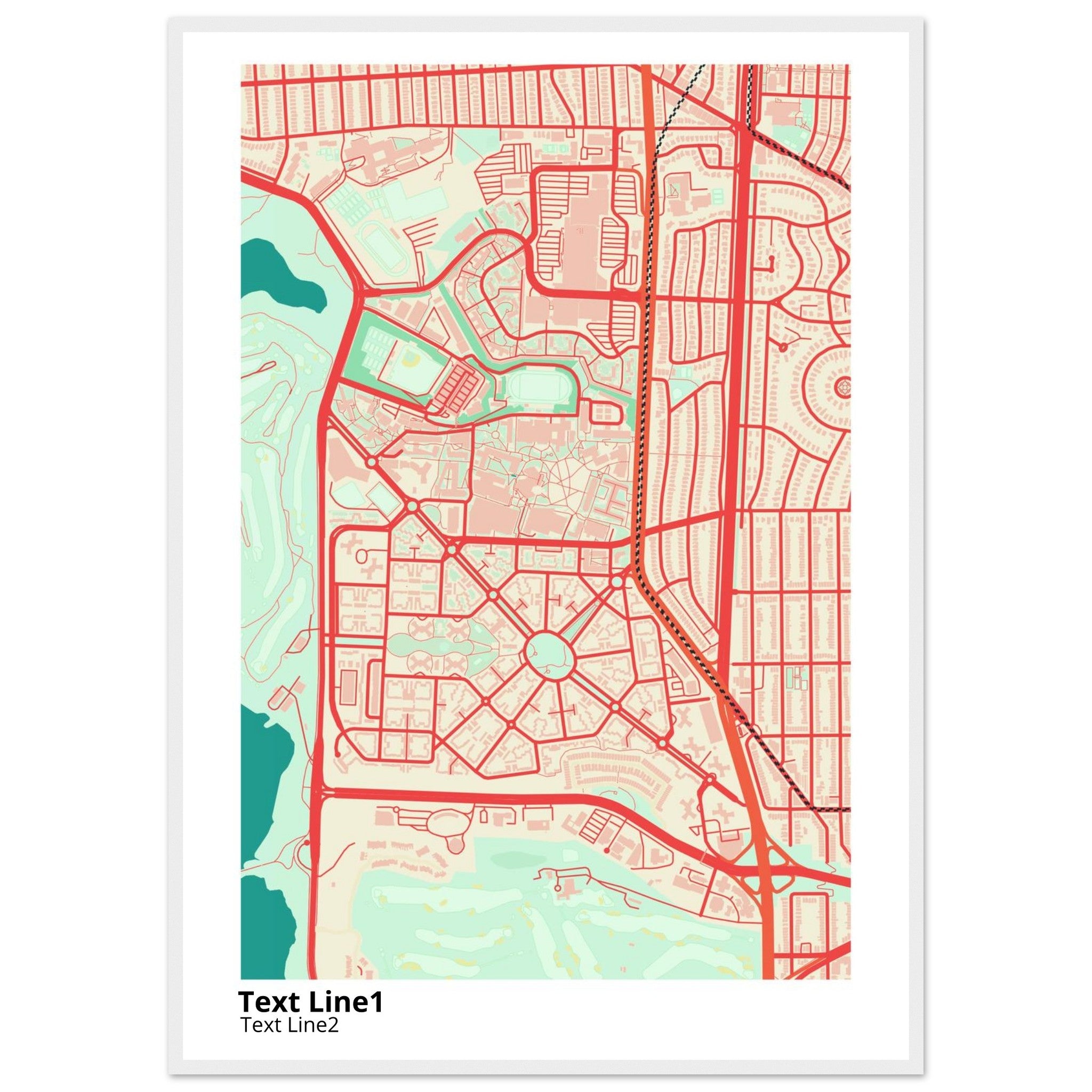 san francisco state university campus map poster