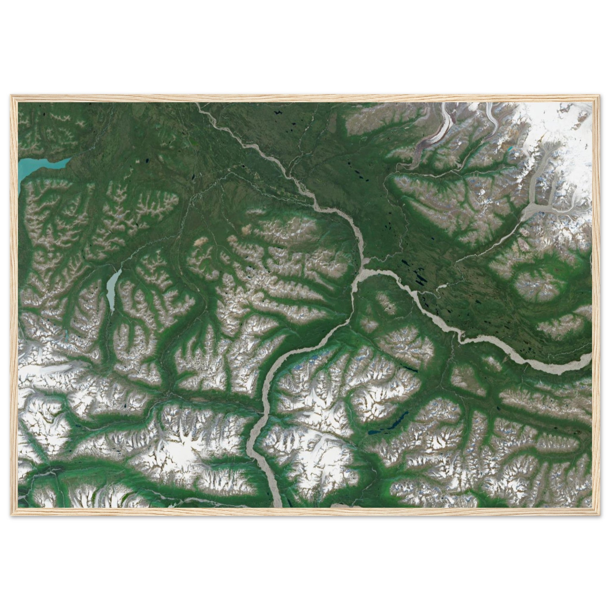 Wrangell–St. Elias National Park Natural Earth Print - Ink And Atlas