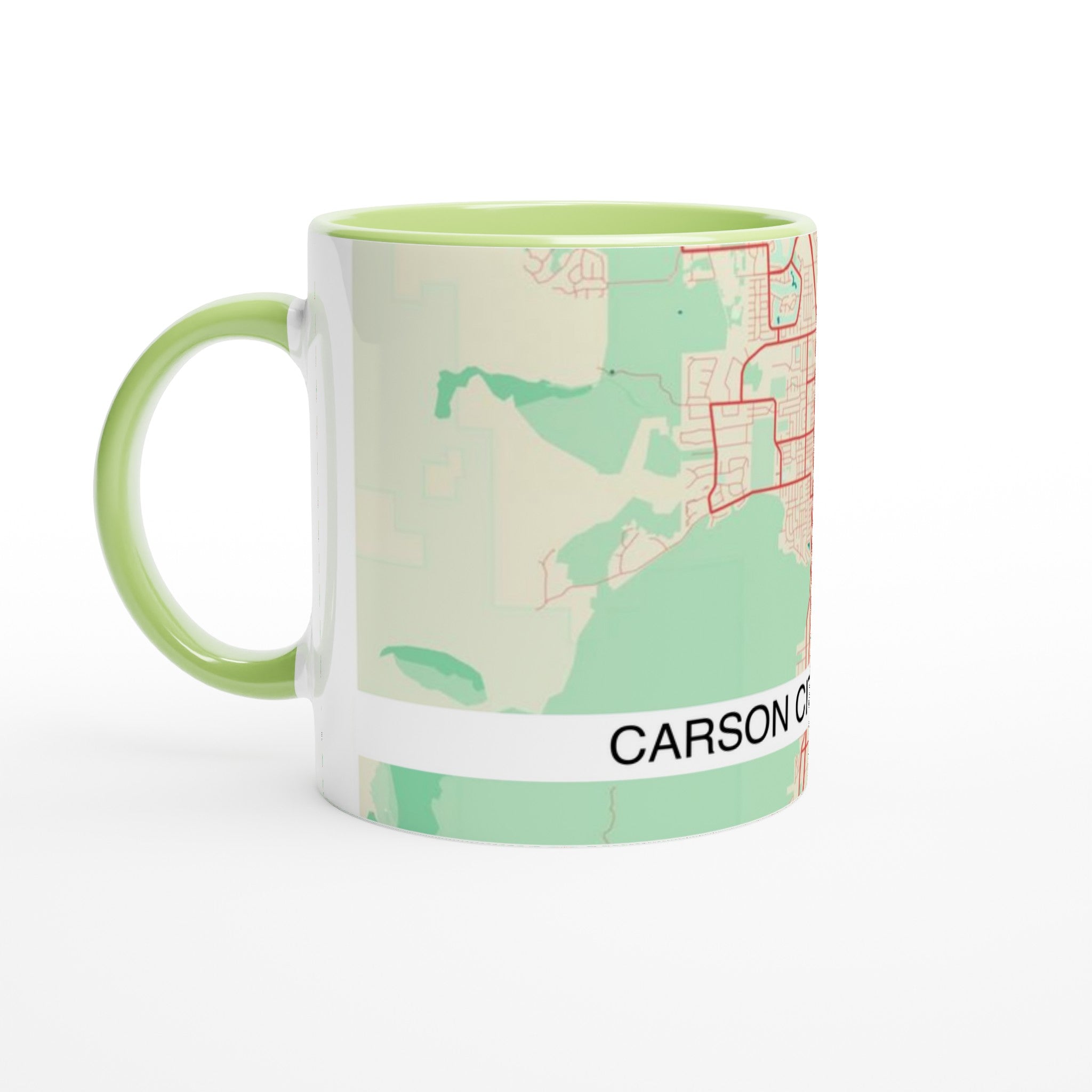 carson city modern city map mug 11oz