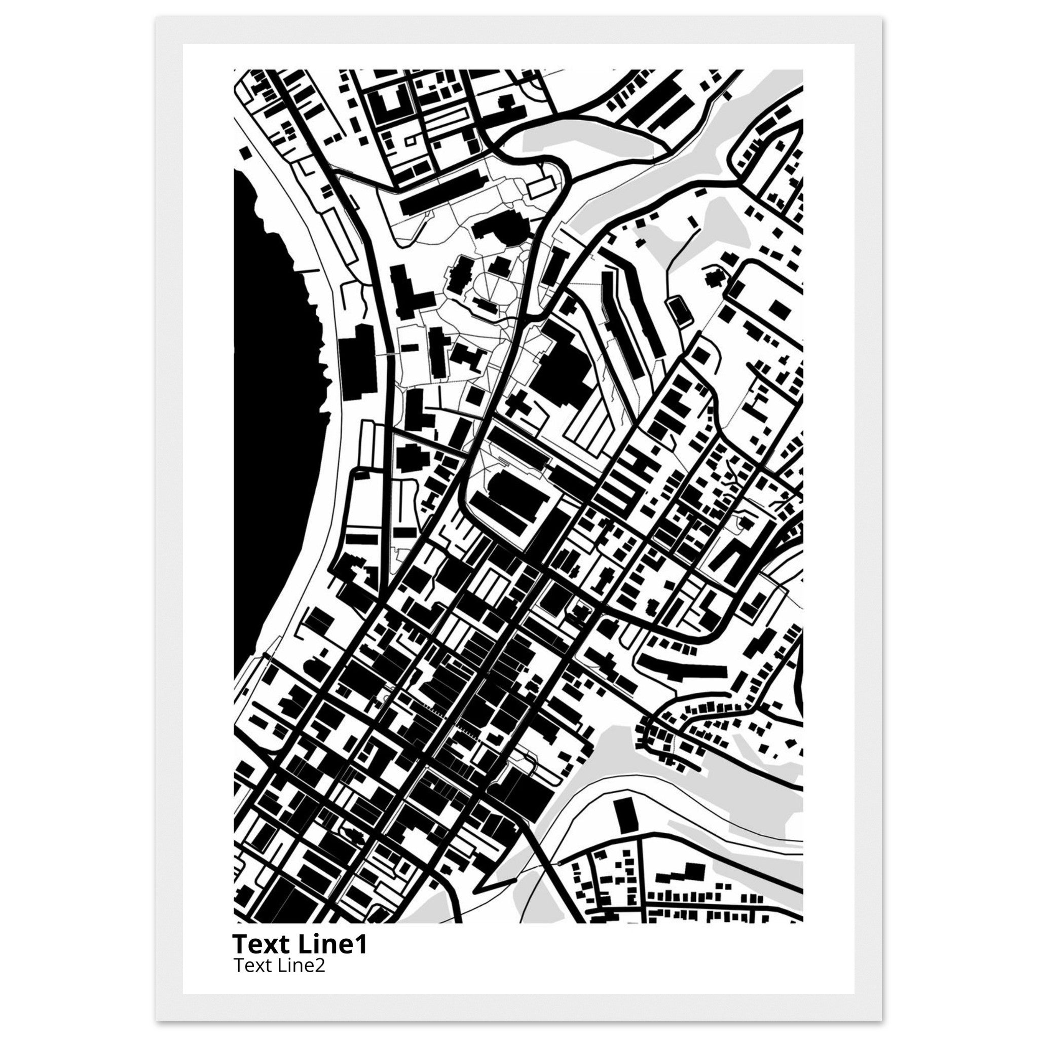 West Virginia University Campus Map Poster | Graduation Gift - Ink And Atlas