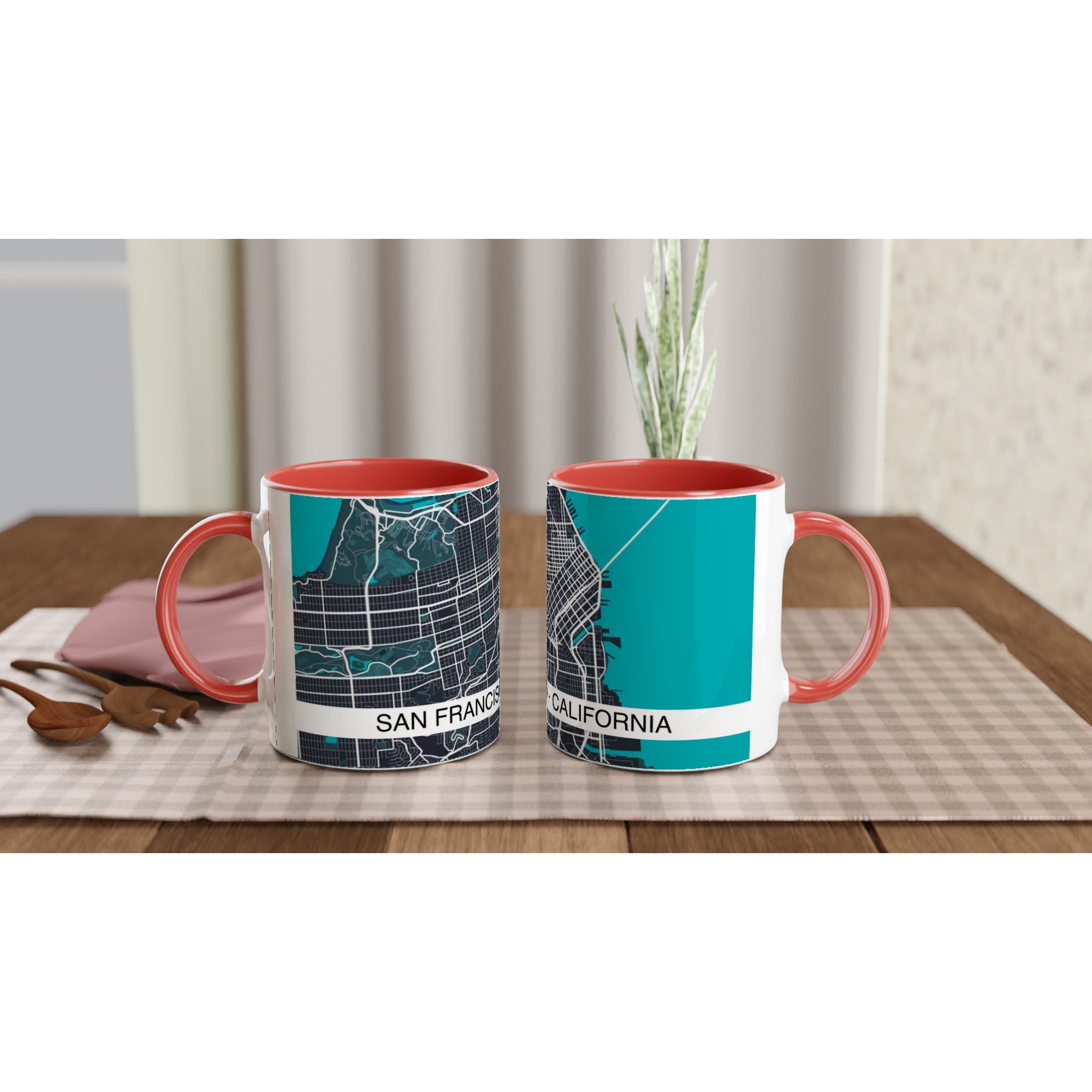 San Francisco Modern City Map Mug (11oz) - Ink And Atlas