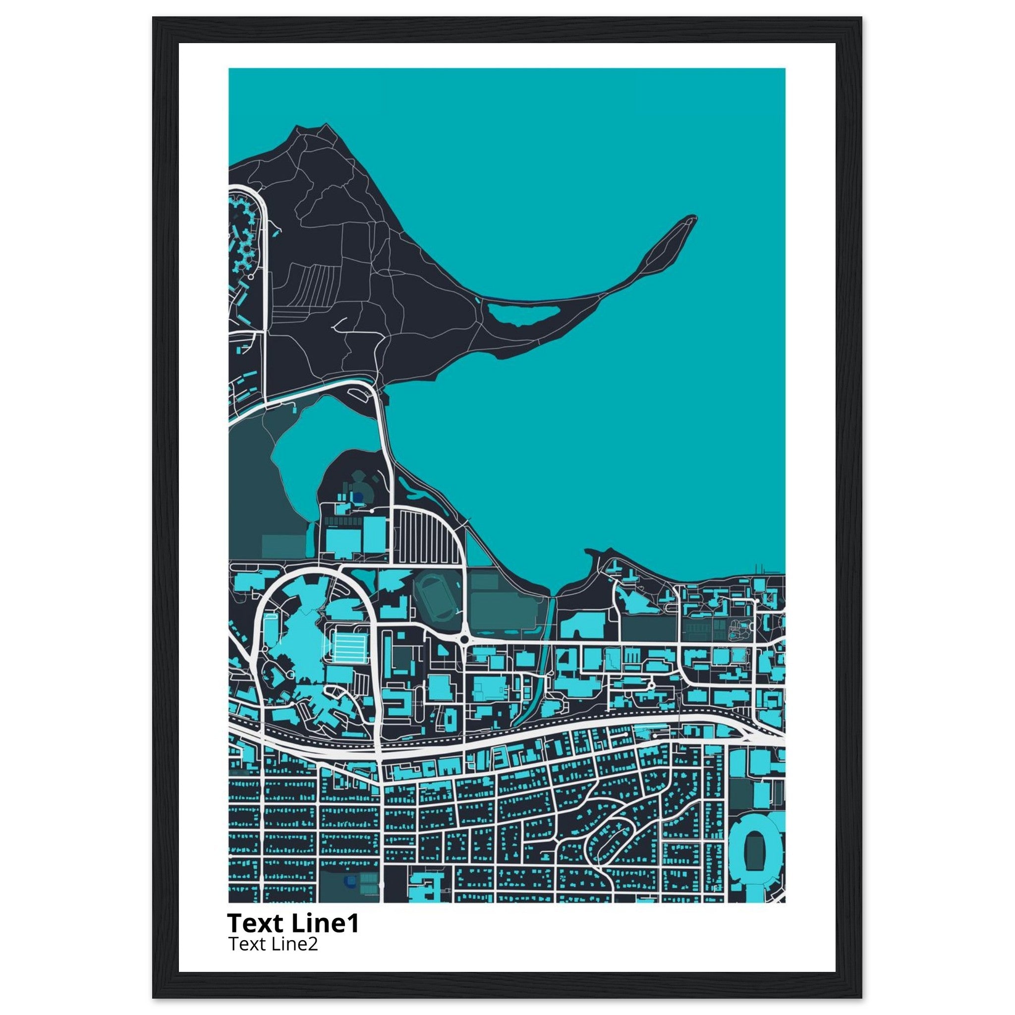 University of Wisconsin (Madison) Campus Map Poster | Graduation Gift - Ink And Atlas