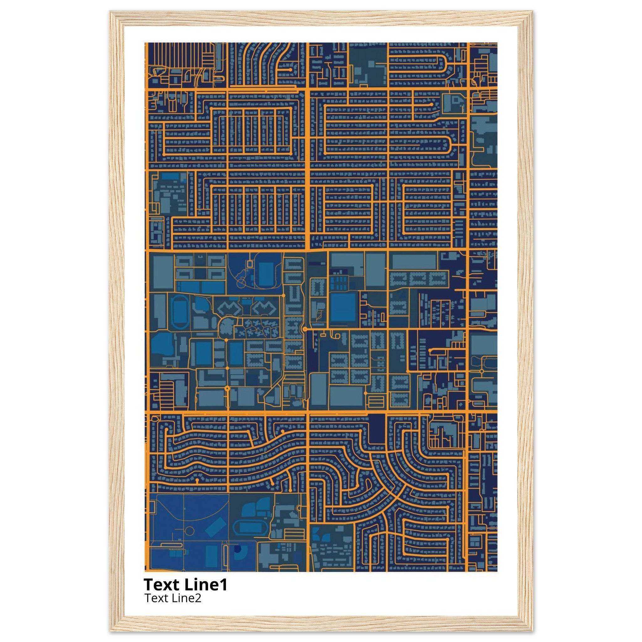 grand canyon university campus map poster