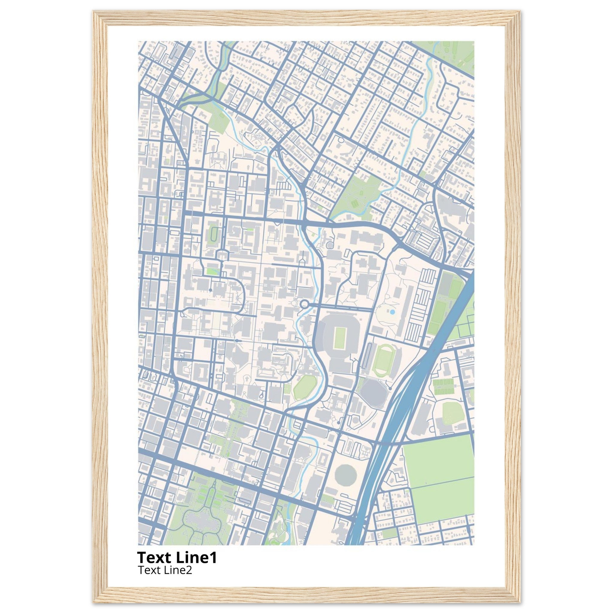 University of Texas at Austin Campus Map Poster | Graduation Gift - Ink And Atlas