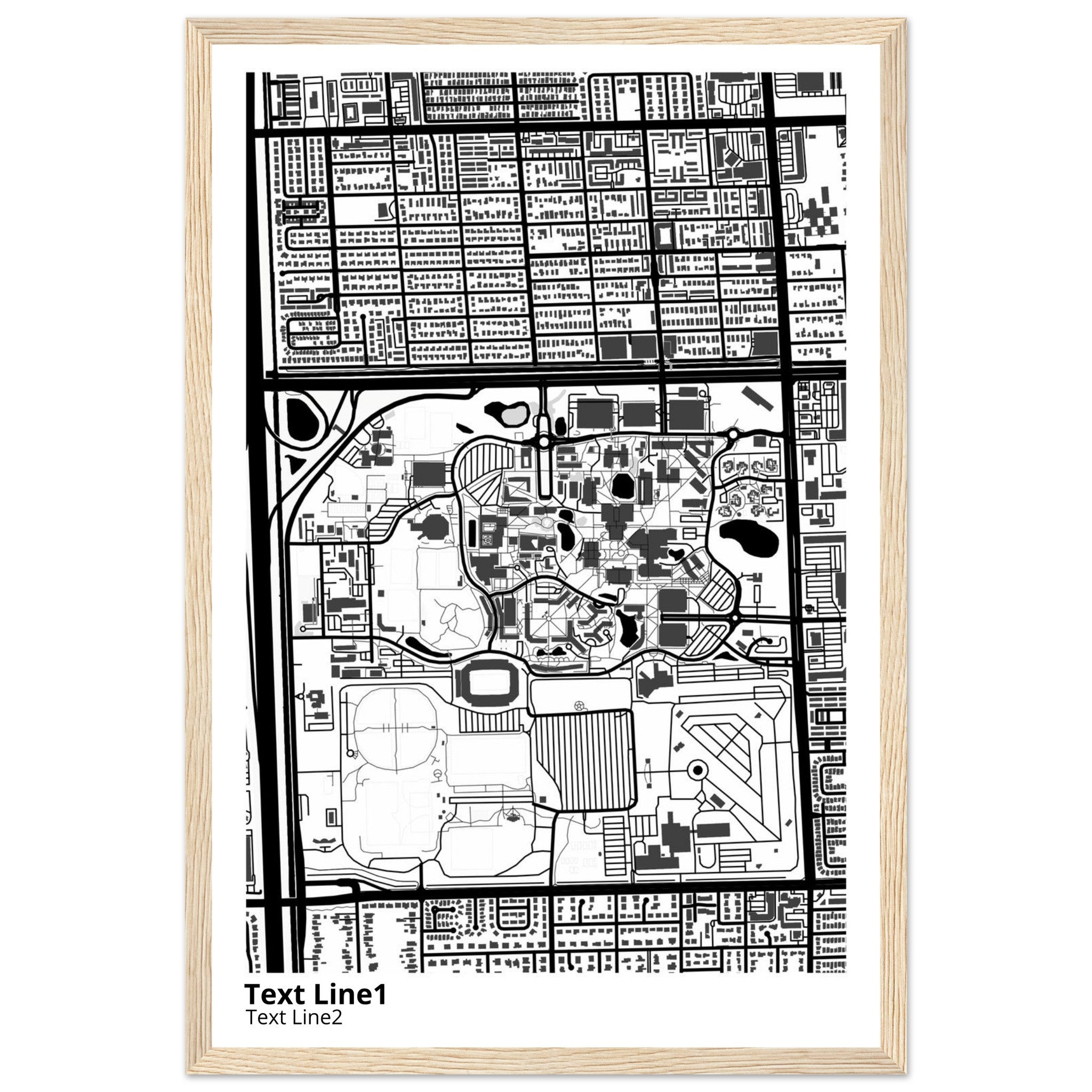 florida international university campus map poster