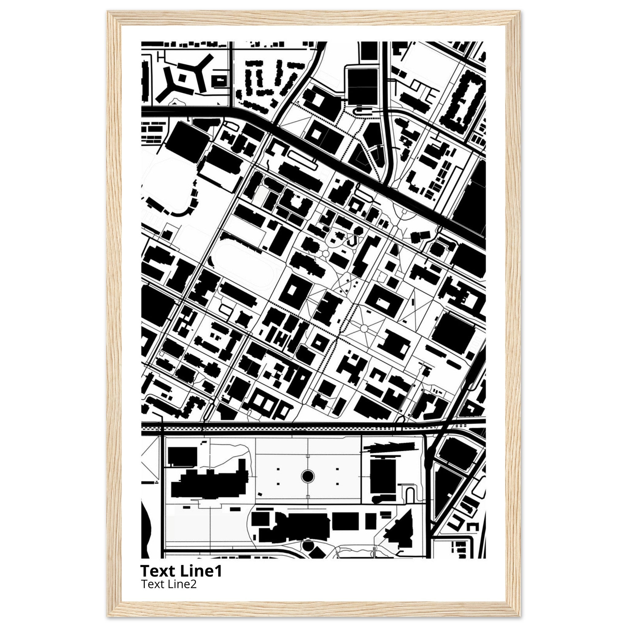 university of southern california campus map poster