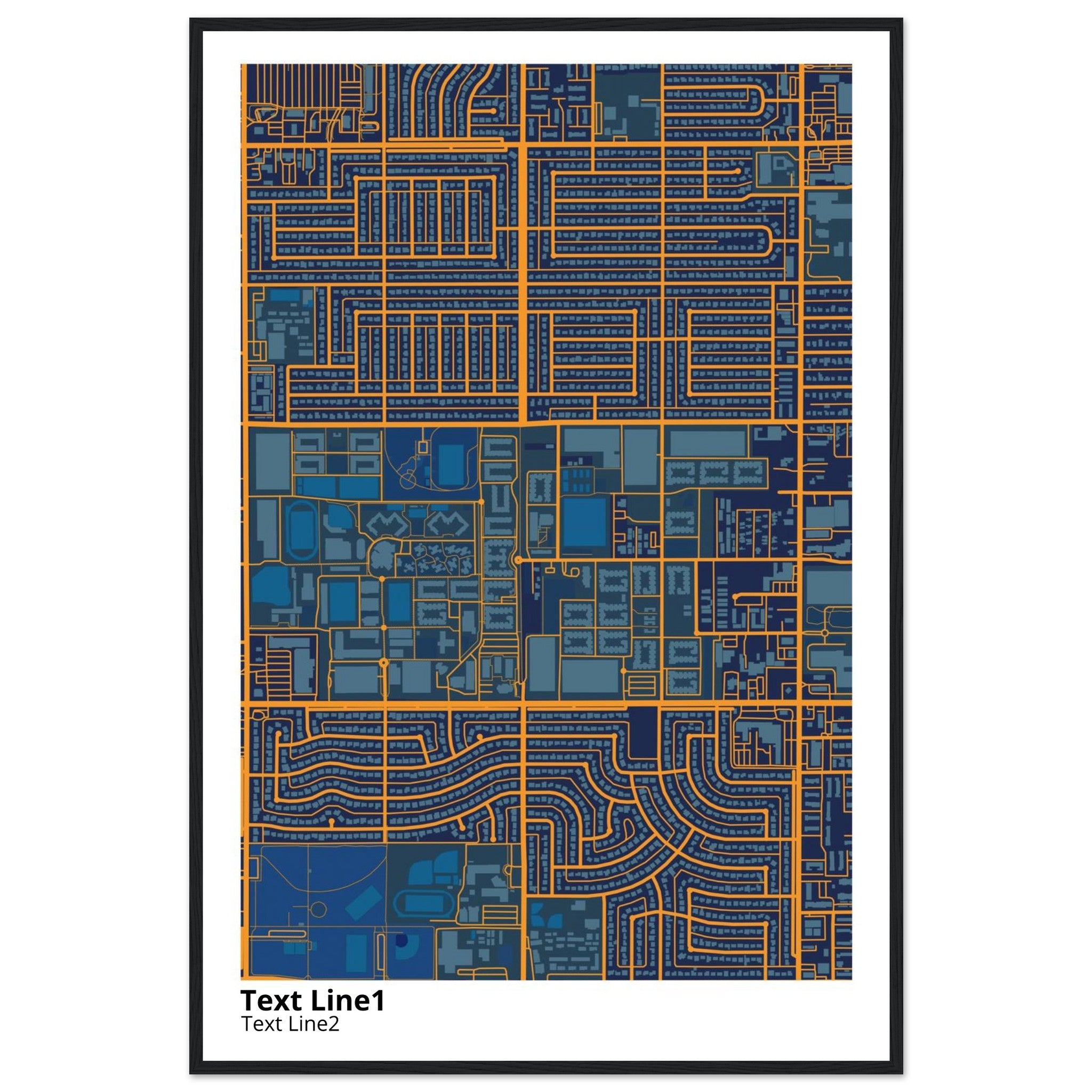 grand canyon university campus map poster