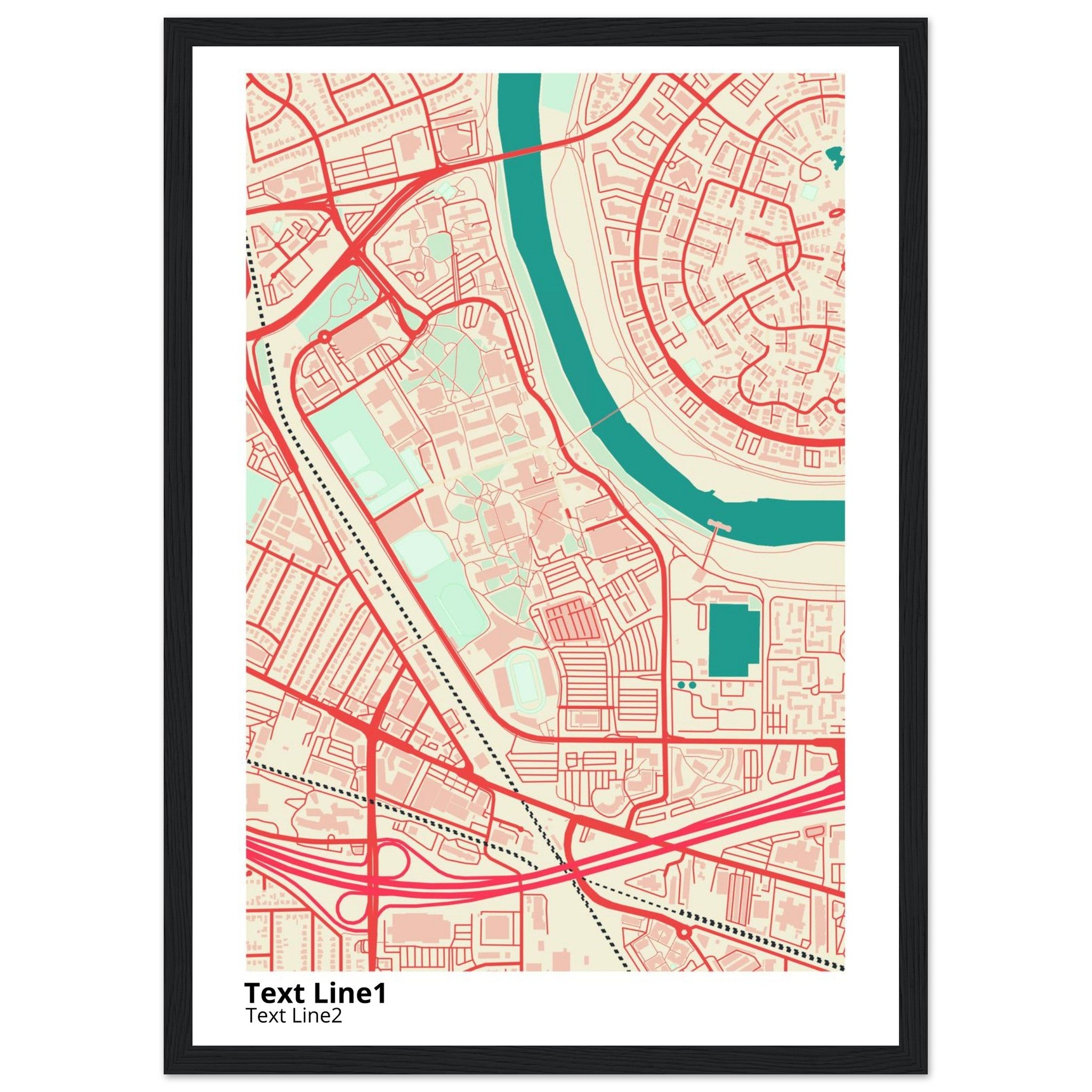 california state university sacramento campus map poster