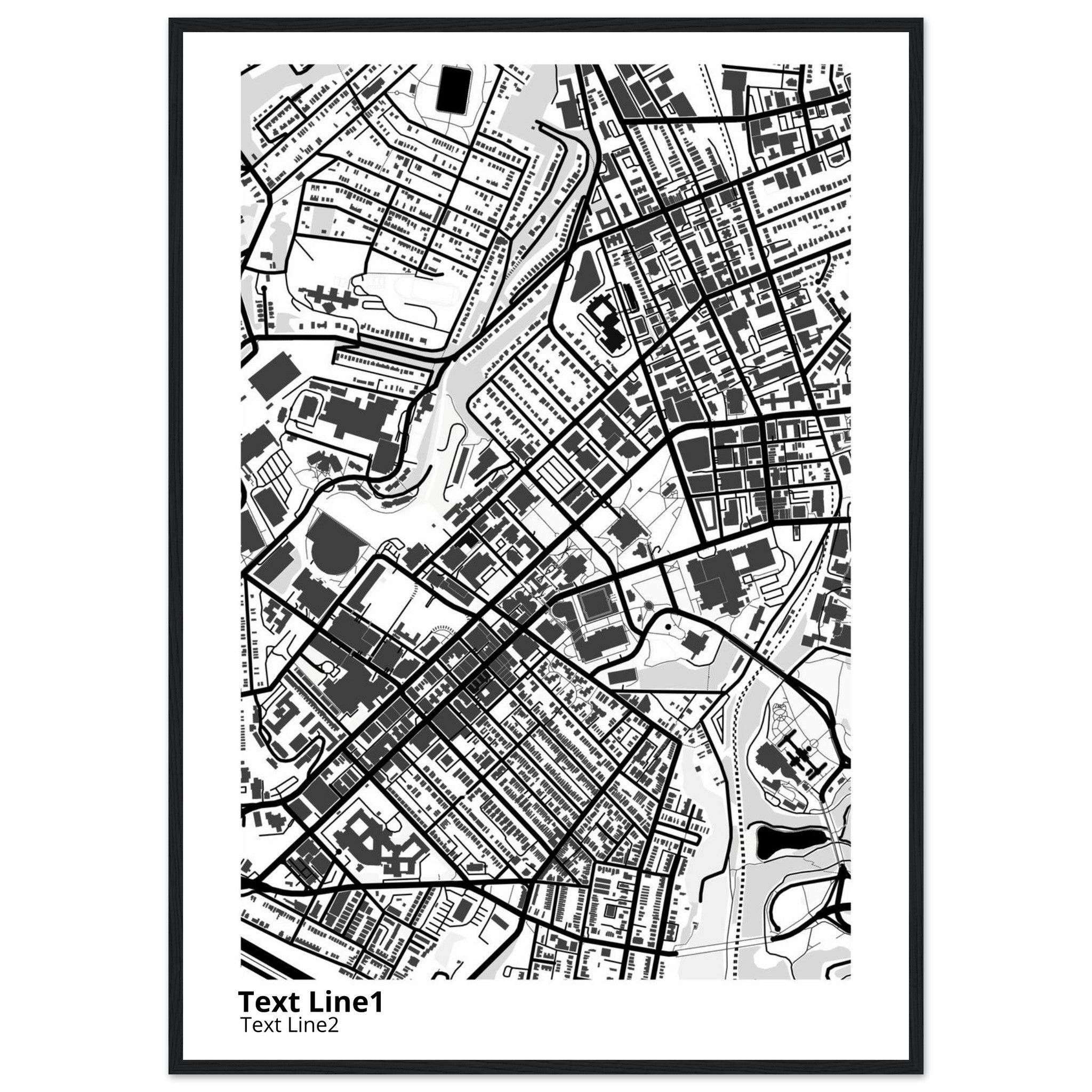 University of Pittsburgh Pennsylvania Campus Map Poster | Alumni Gift - Ink And Atlas