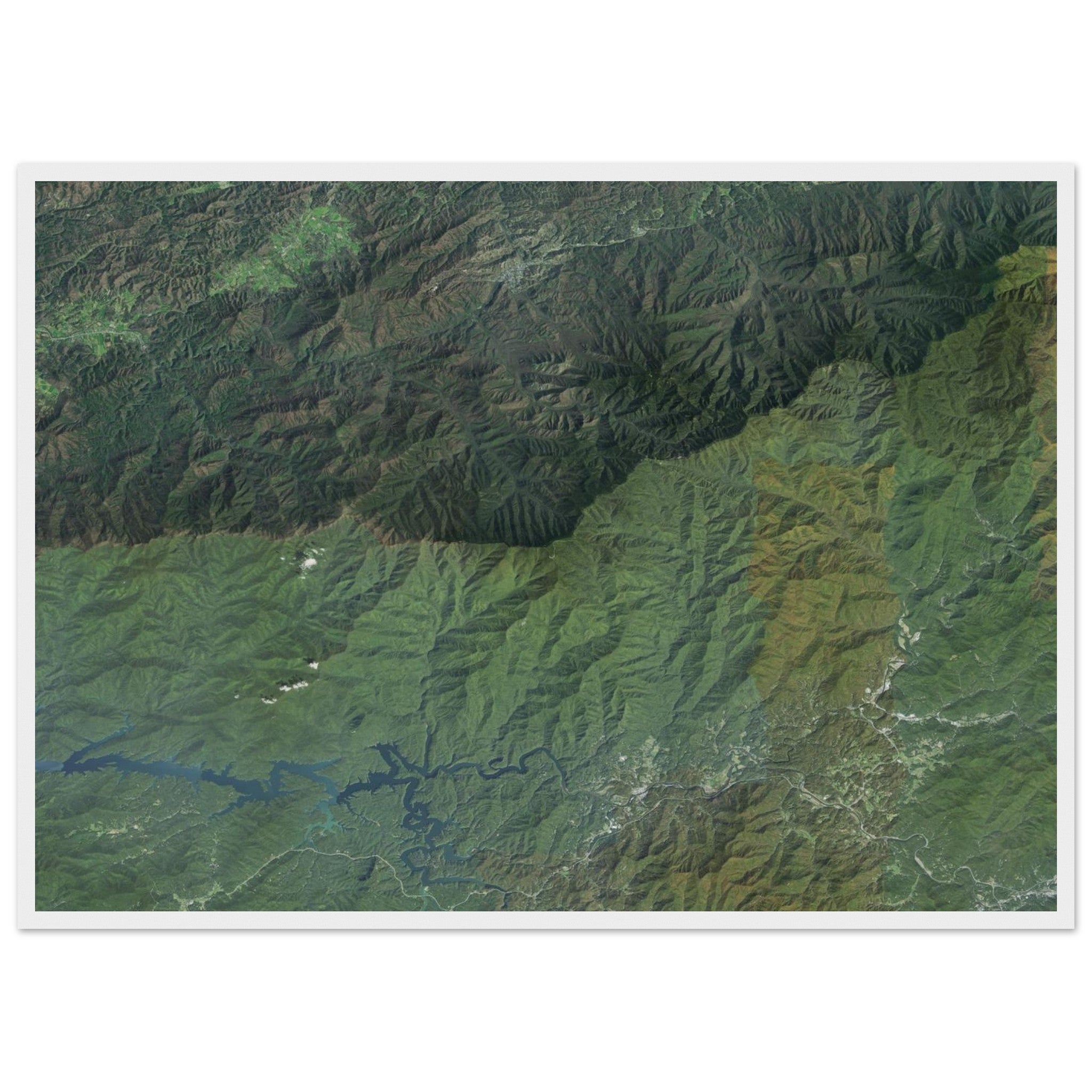 Great Smoky Mountains National Park Natural Earth Print - Ink And Atlas