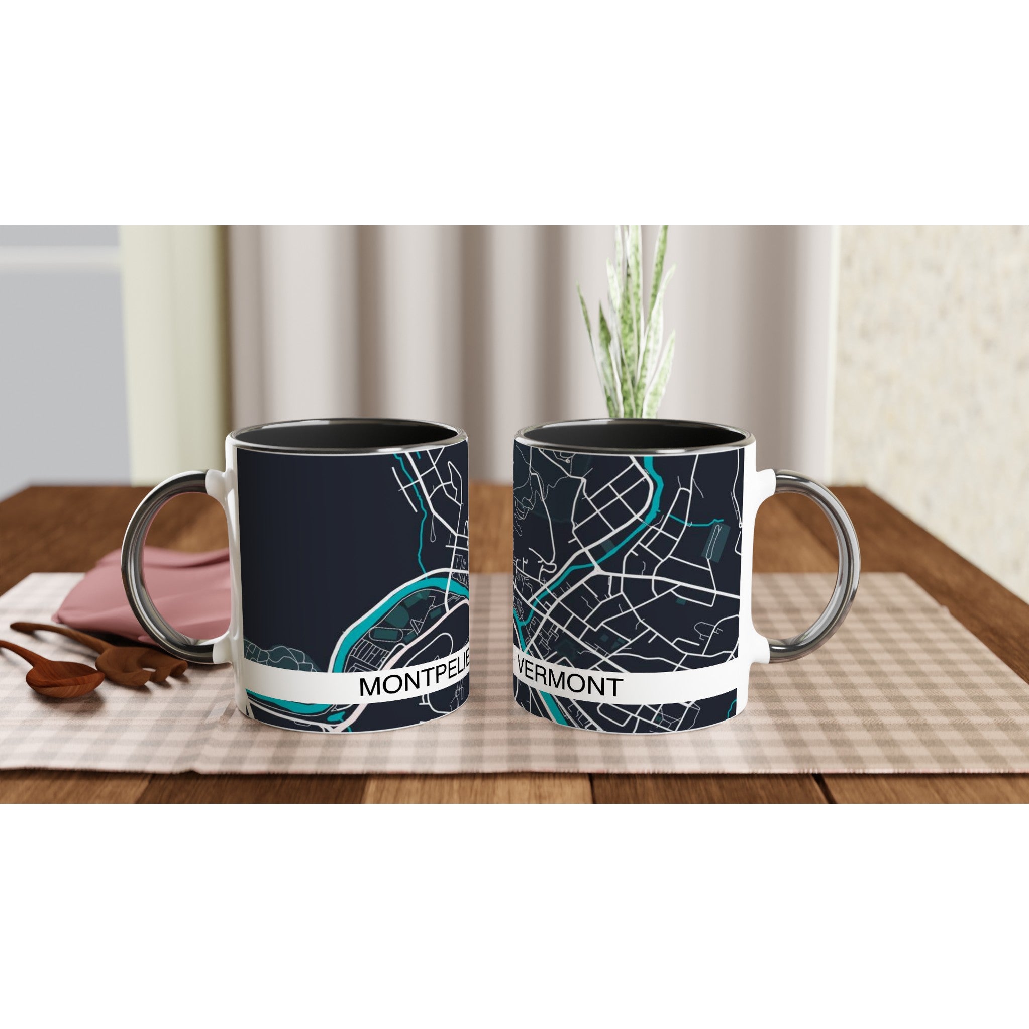 Montpelier Modern City Map Mug (11oz) - Ink And Atlas