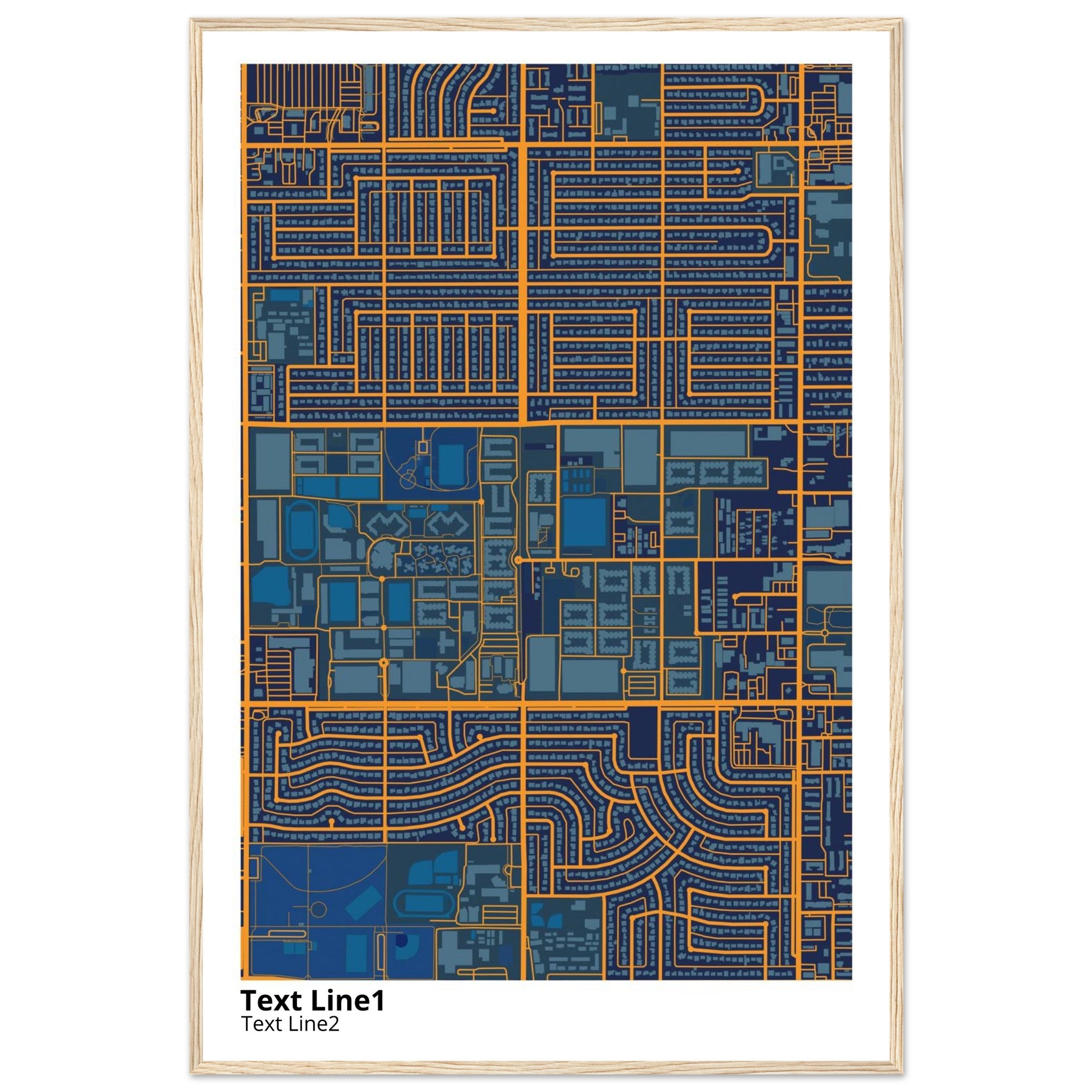 grand canyon university campus map poster