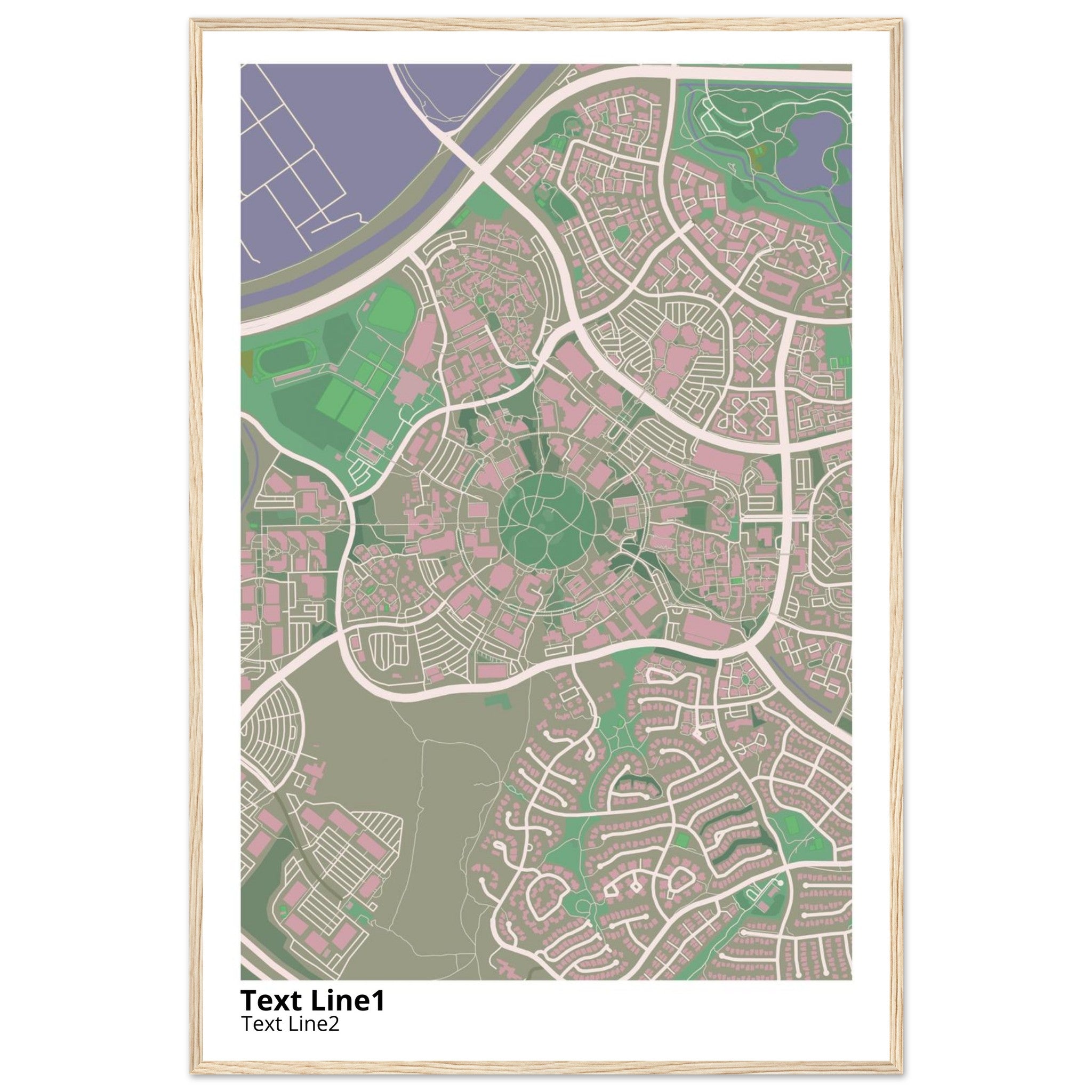 university of california irvine campus map poster