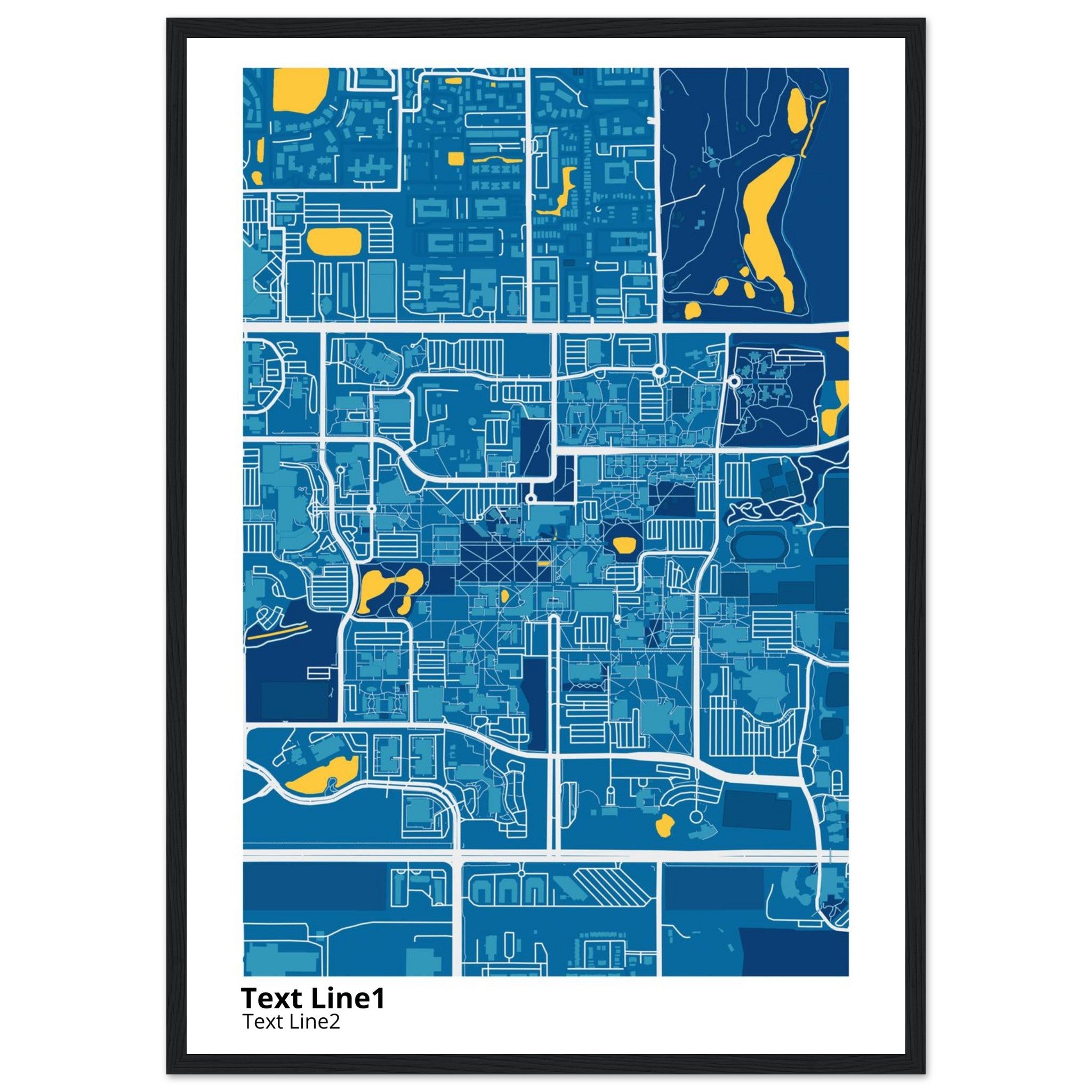 university of south florida campus map poster