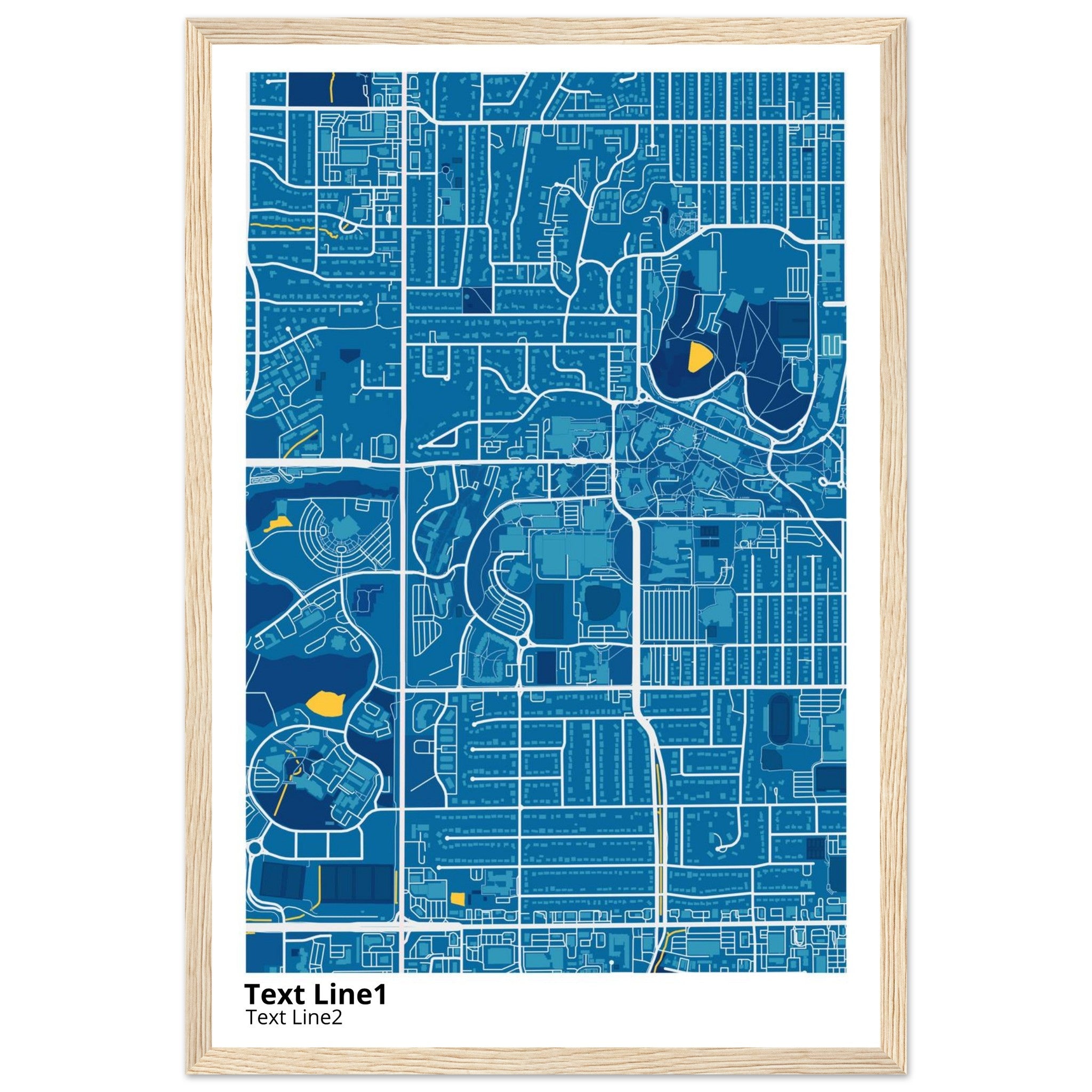university of kansas campus map poster