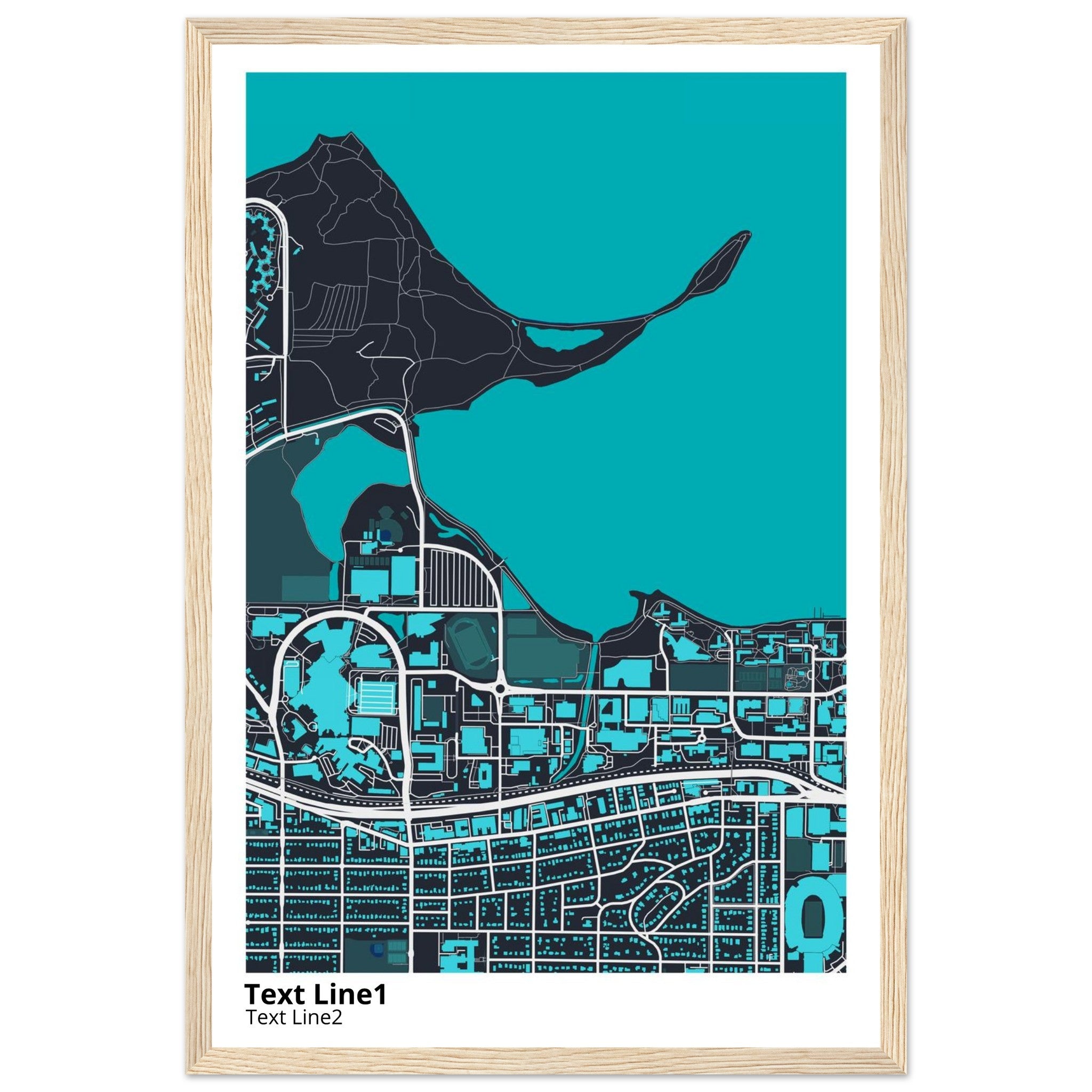 University of Wisconsin (Madison) Campus Map Poster | Graduation Gift - Ink And Atlas