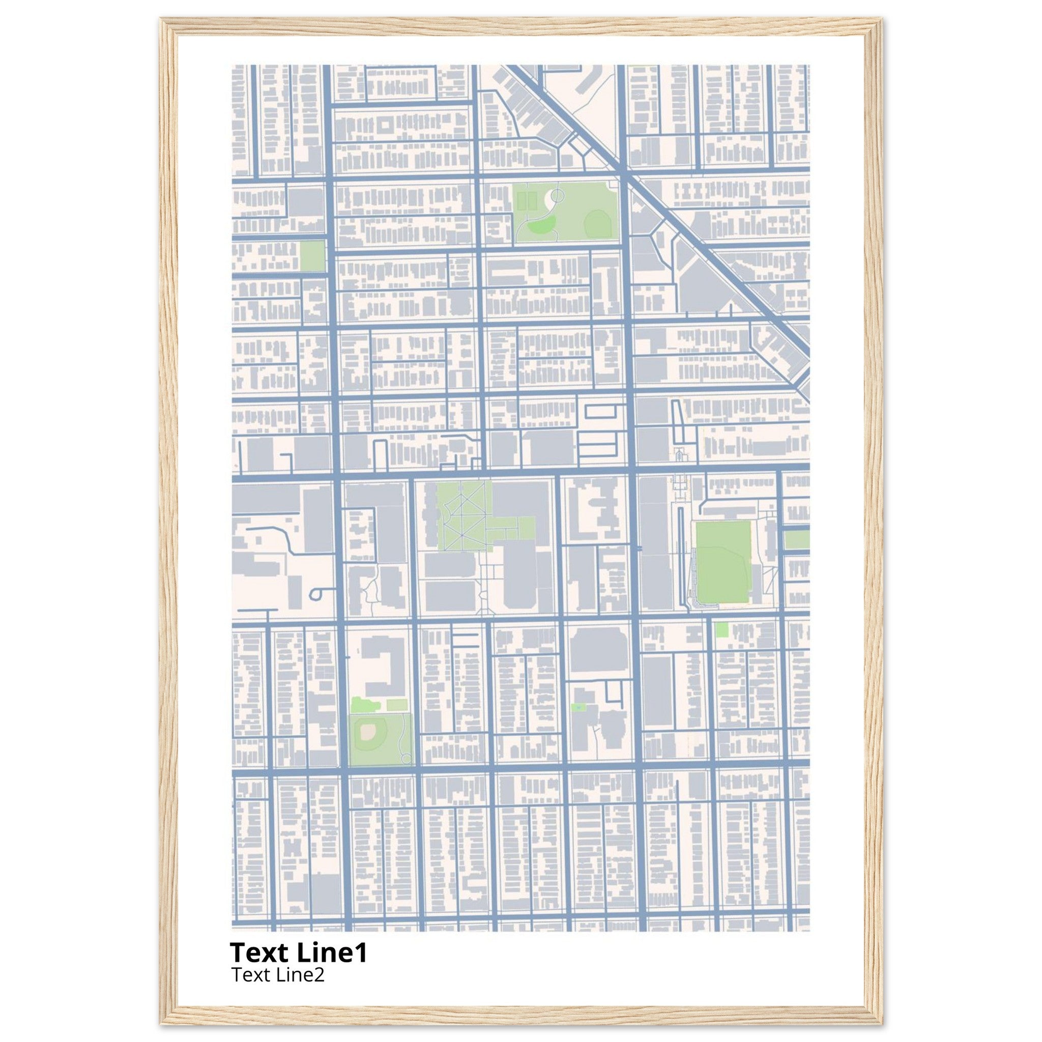 depaul university campus map poster