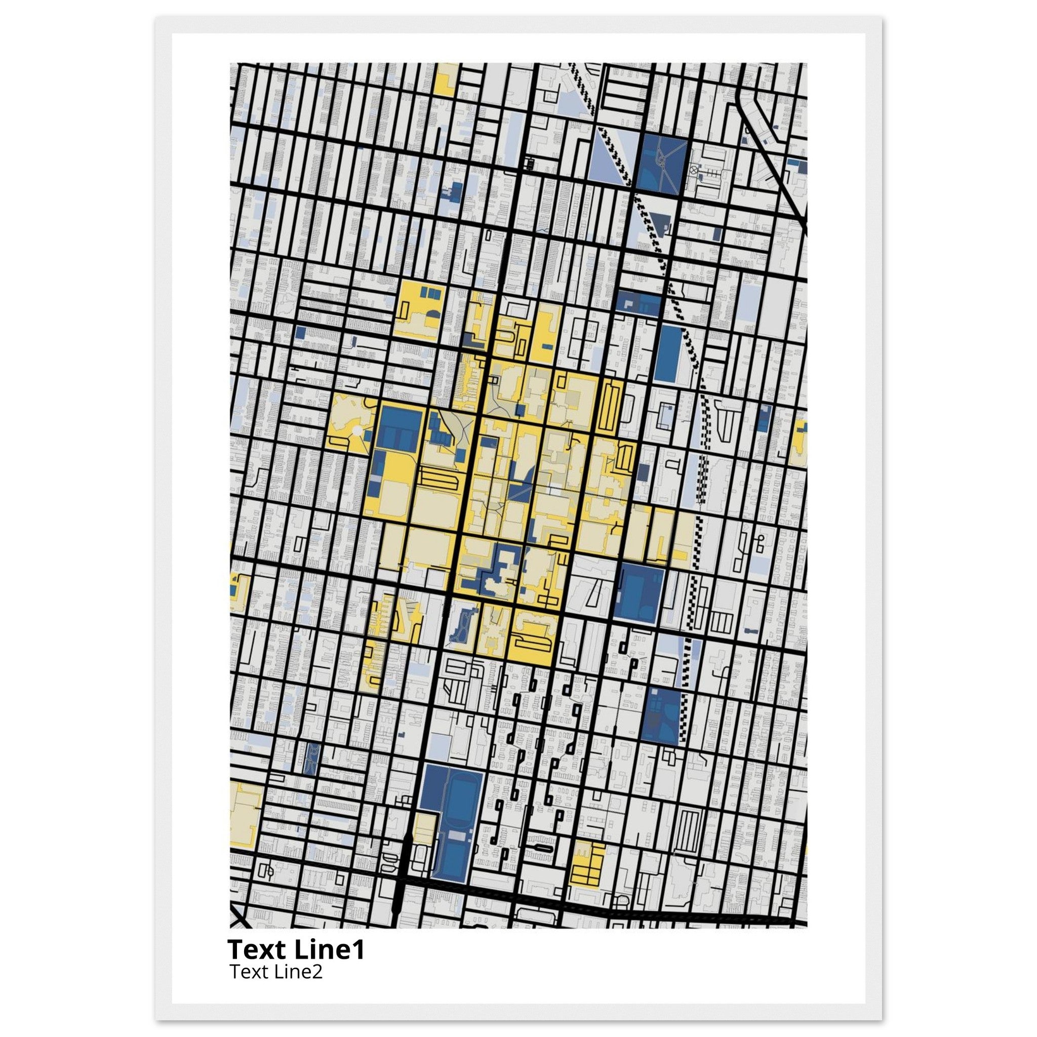 Temple University Pennsylvania Campus Map Poster | Graduation Gift - Ink And Atlas