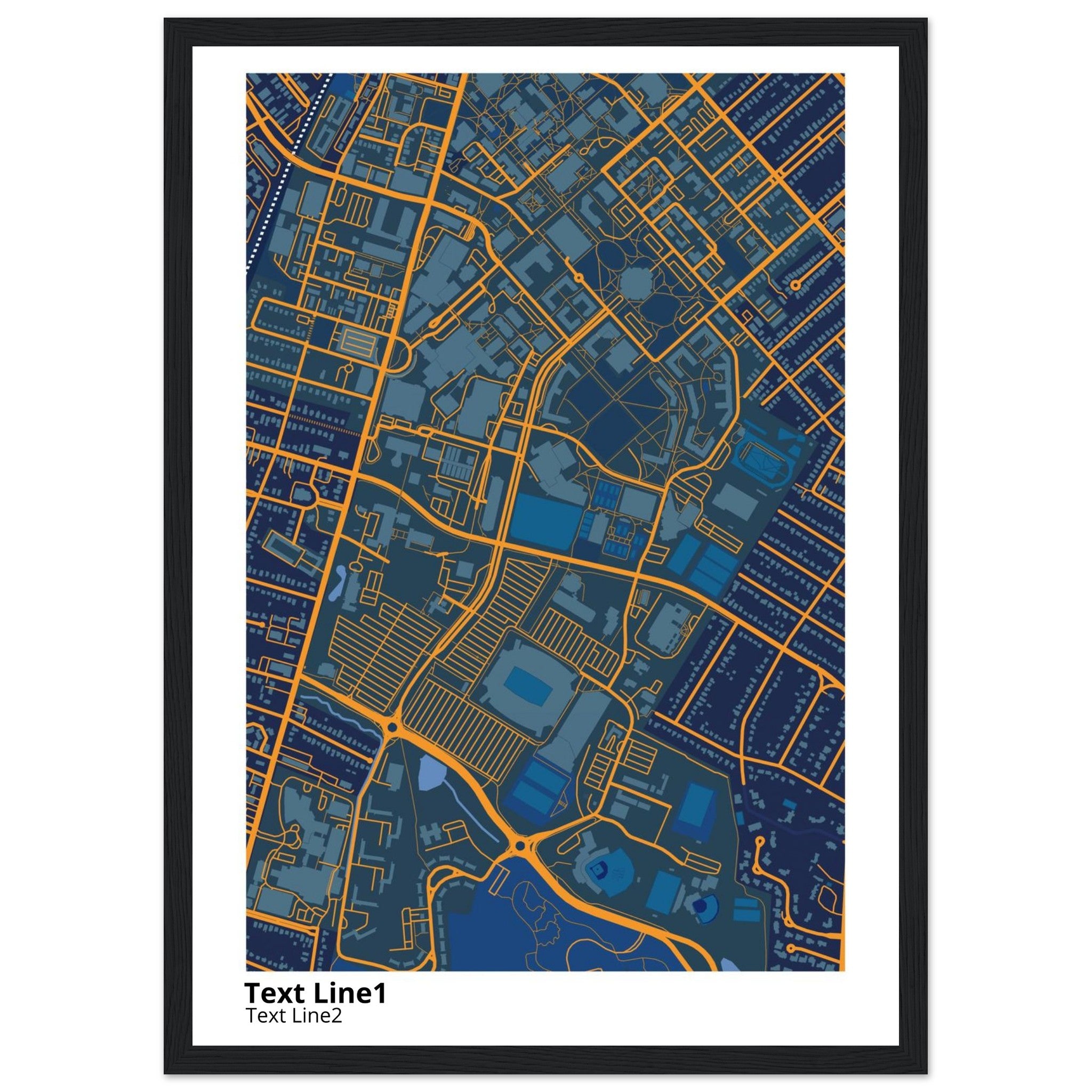 university of kentucky campus map poster