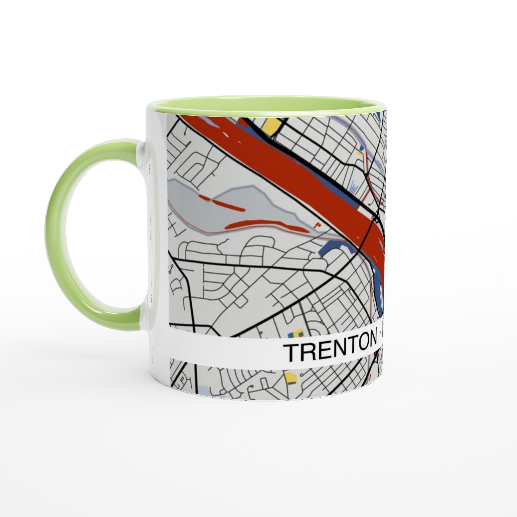 trenton modern city map mug 11oz