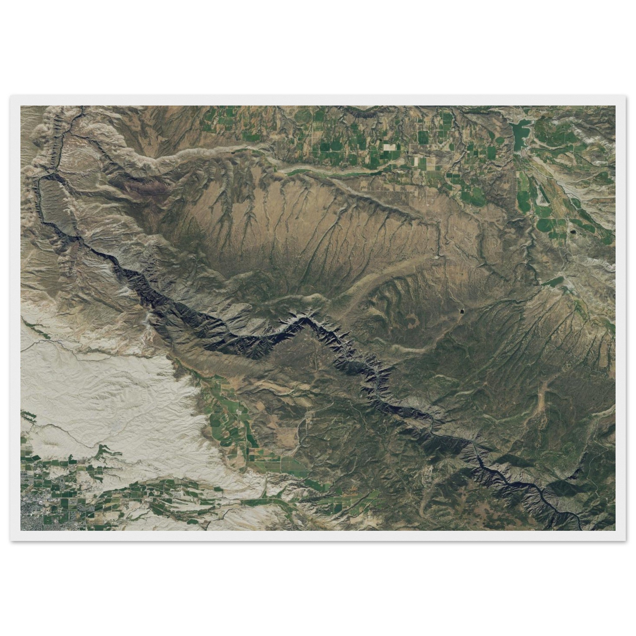 Black Canyon National Park Natural Earth Print - Ink And Atlas