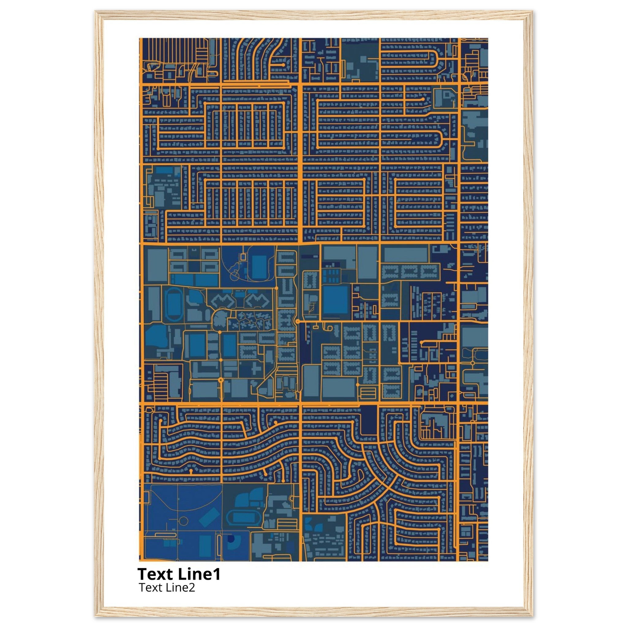grand canyon university campus map poster