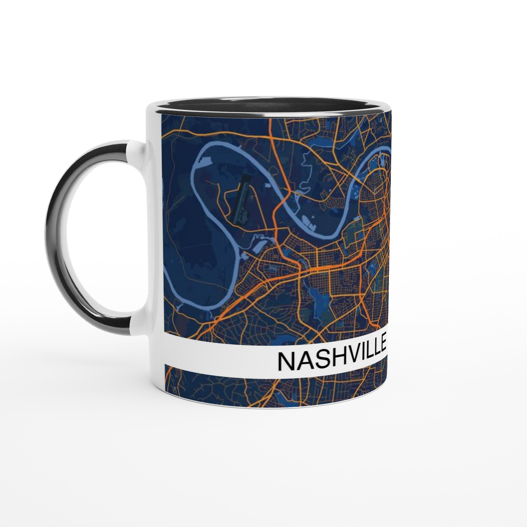 Nashville Modern City Map Mug (11oz) - Ink And Atlas