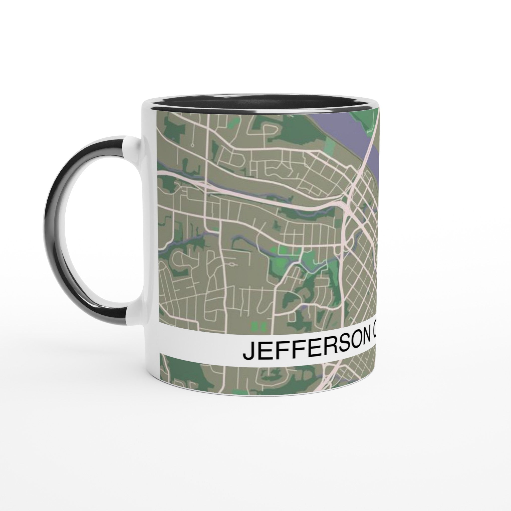 Jefferson City Modern City Map Mug (11oz) - Ink And Atlas