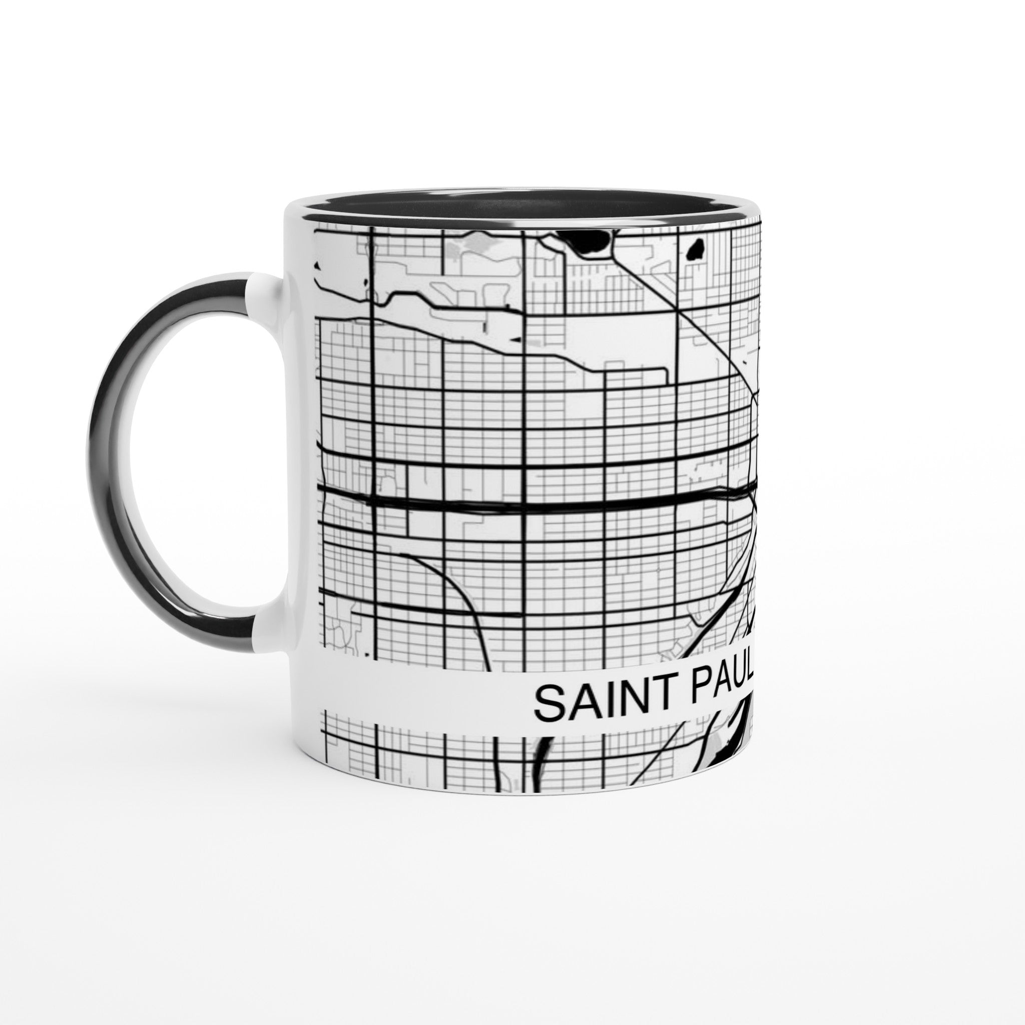 Saint Paul Modern City Map Mug (11oz) - Ink And Atlas
