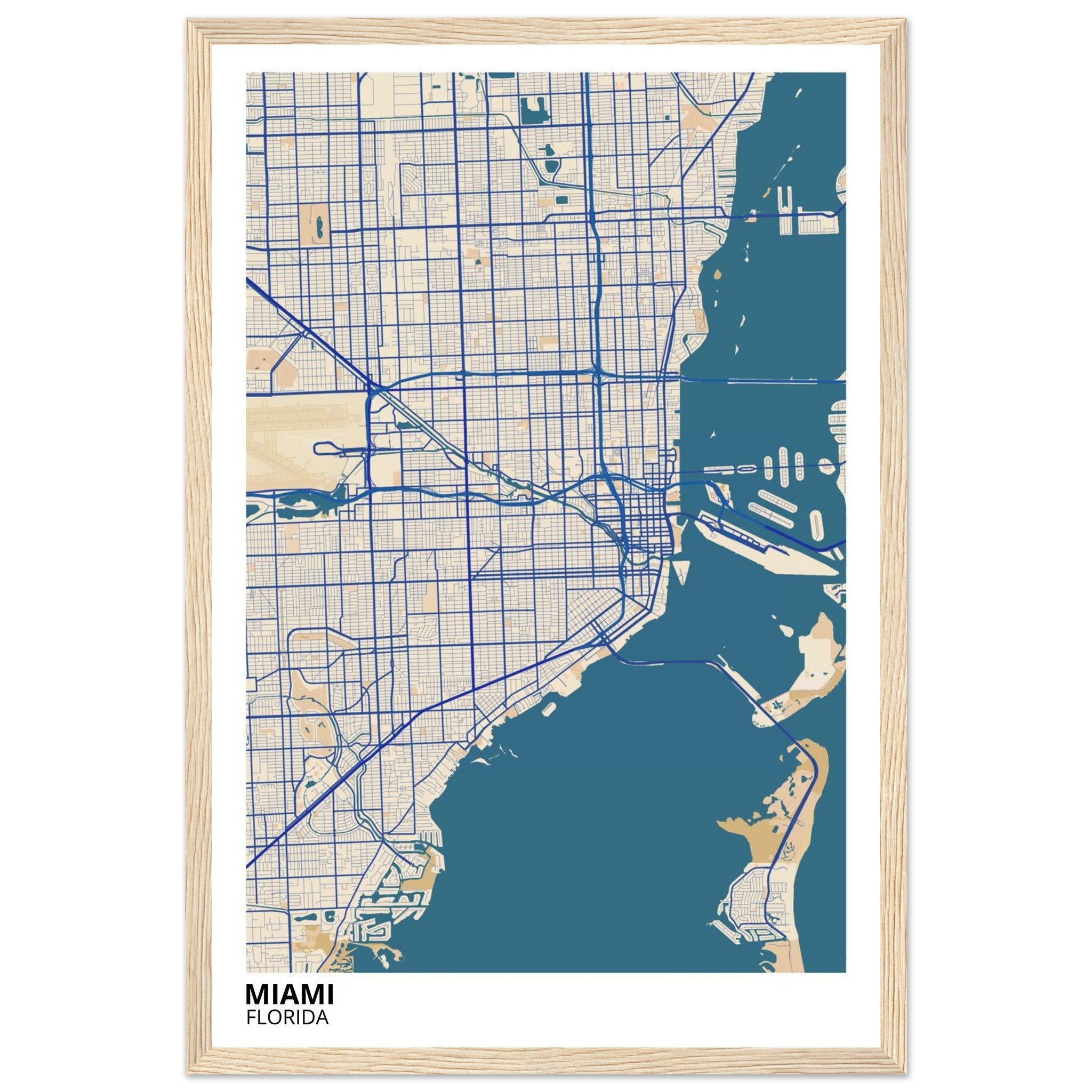 miami modern city map