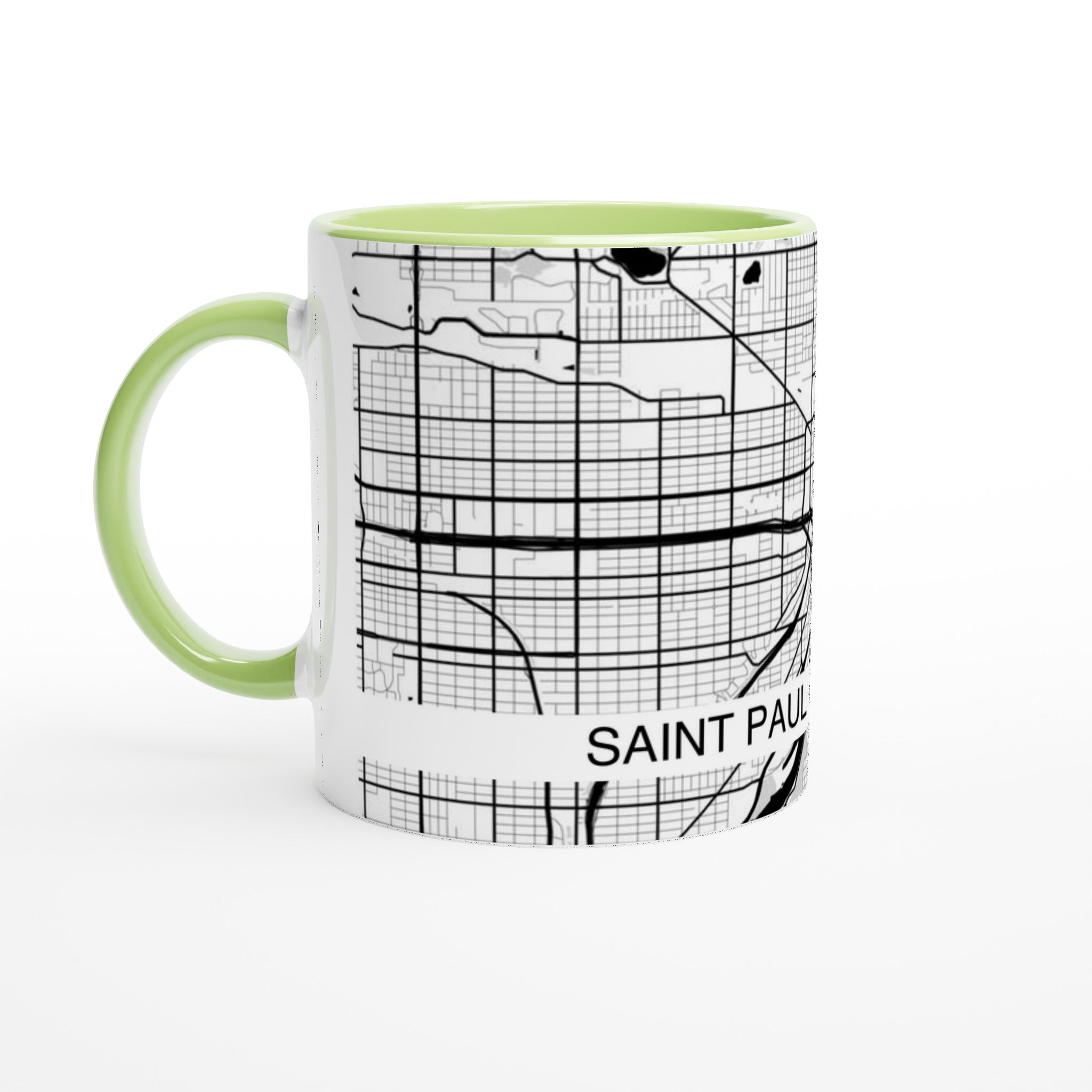 Saint Paul Modern City Map Mug (11oz) - Ink And Atlas