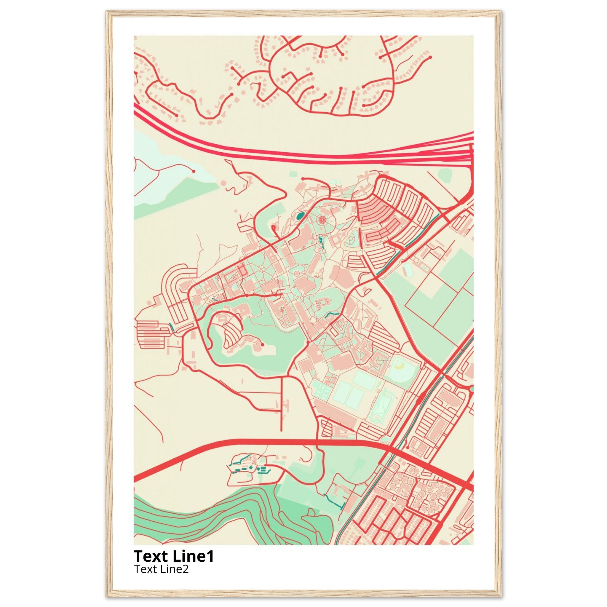california state polytechnic university campus map poster