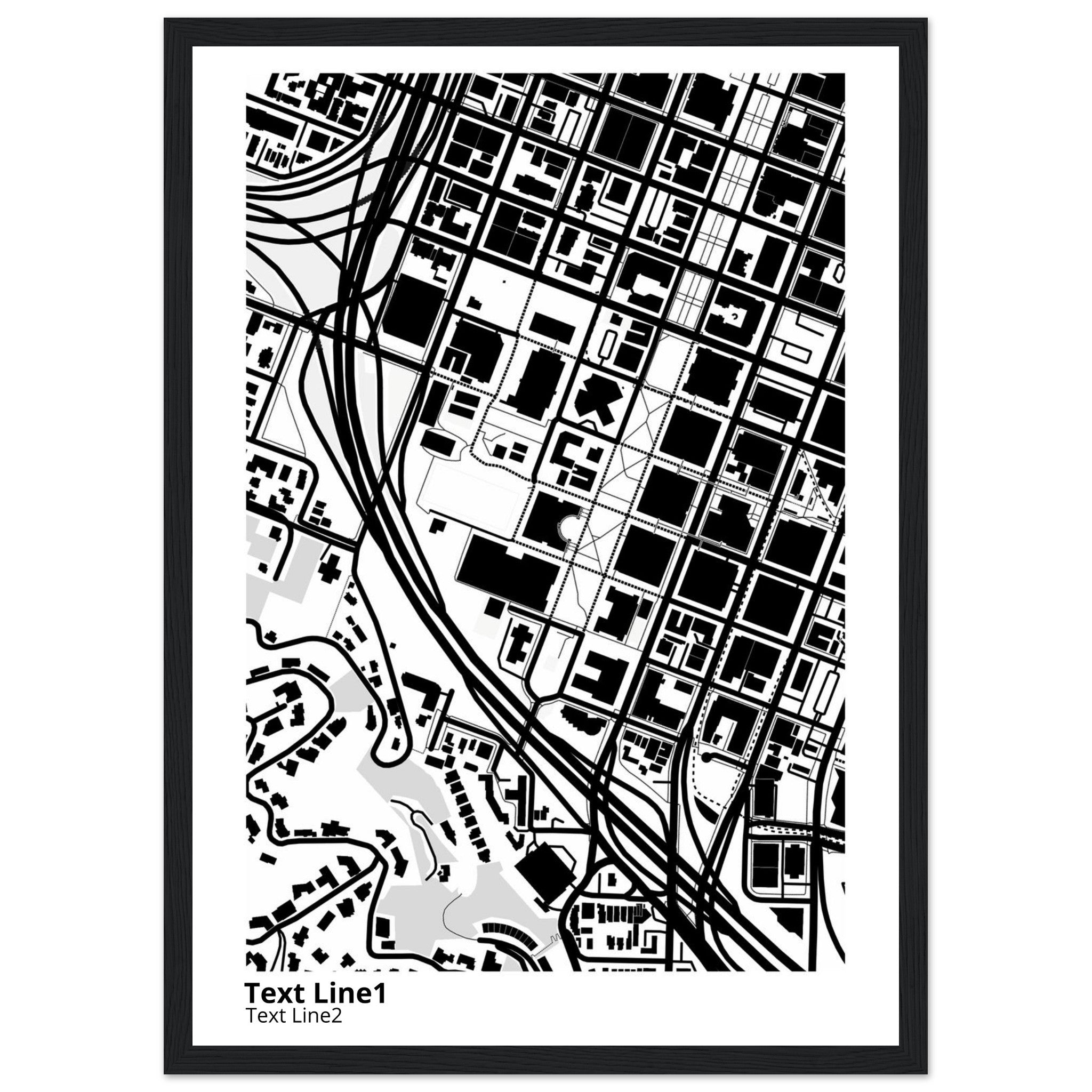 Portland State University Campus Map Poster | Graduation Gift - Ink And Atlas