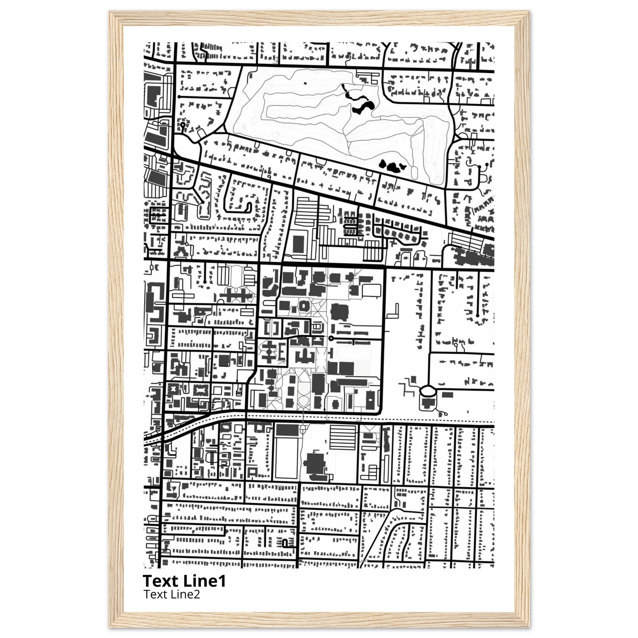 University of Memphis Tennessee Campus Map Poster | Graduation Gift - Ink And Atlas
